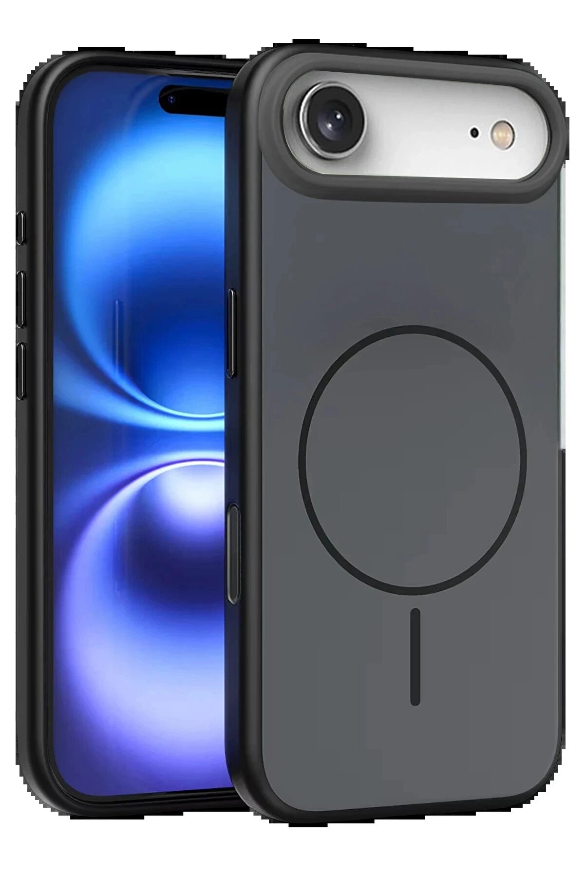 Buti̇k Apple İphone 17 Ai̇r Neva Magsafe Kapak - Si̇yah-(5796)