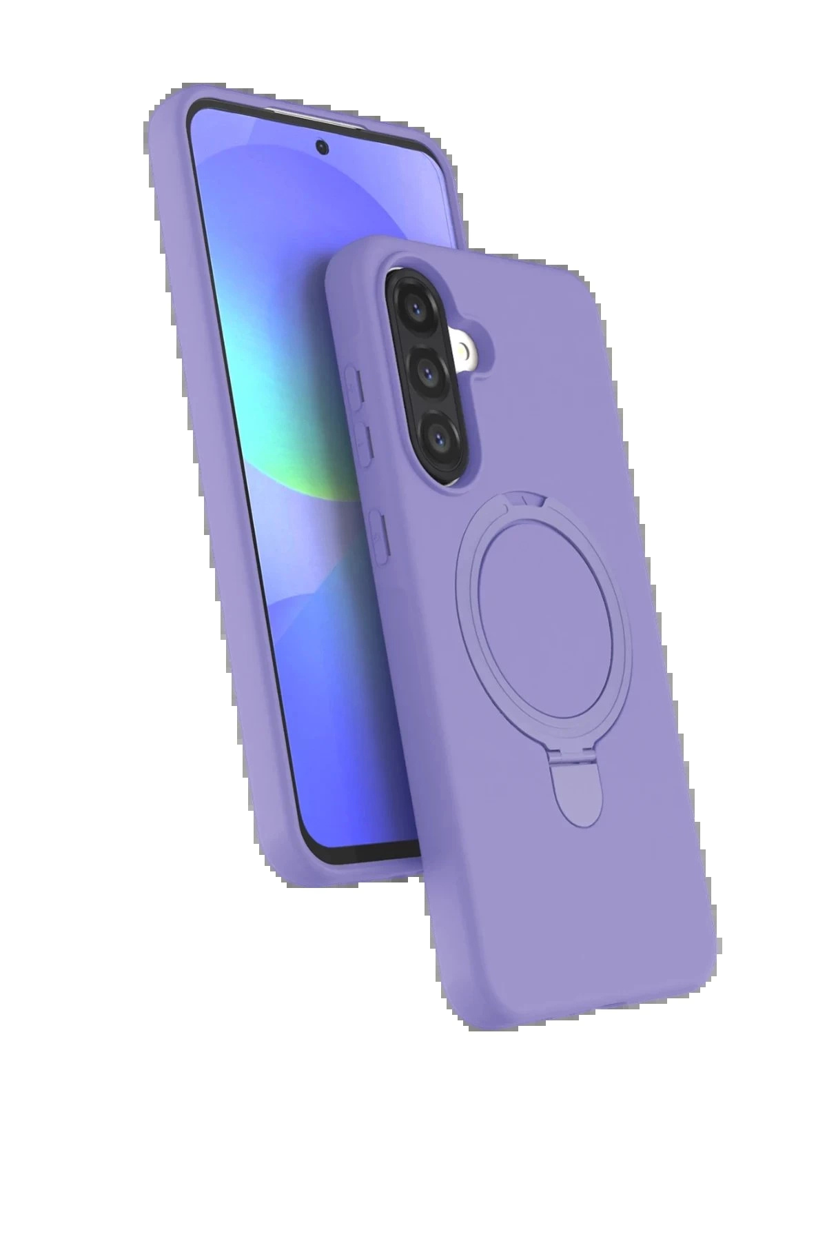 Buti̇k Samsung Galaxy A17 5G Regal Magsafe Standlı Kapak - Li̇la-(5796)