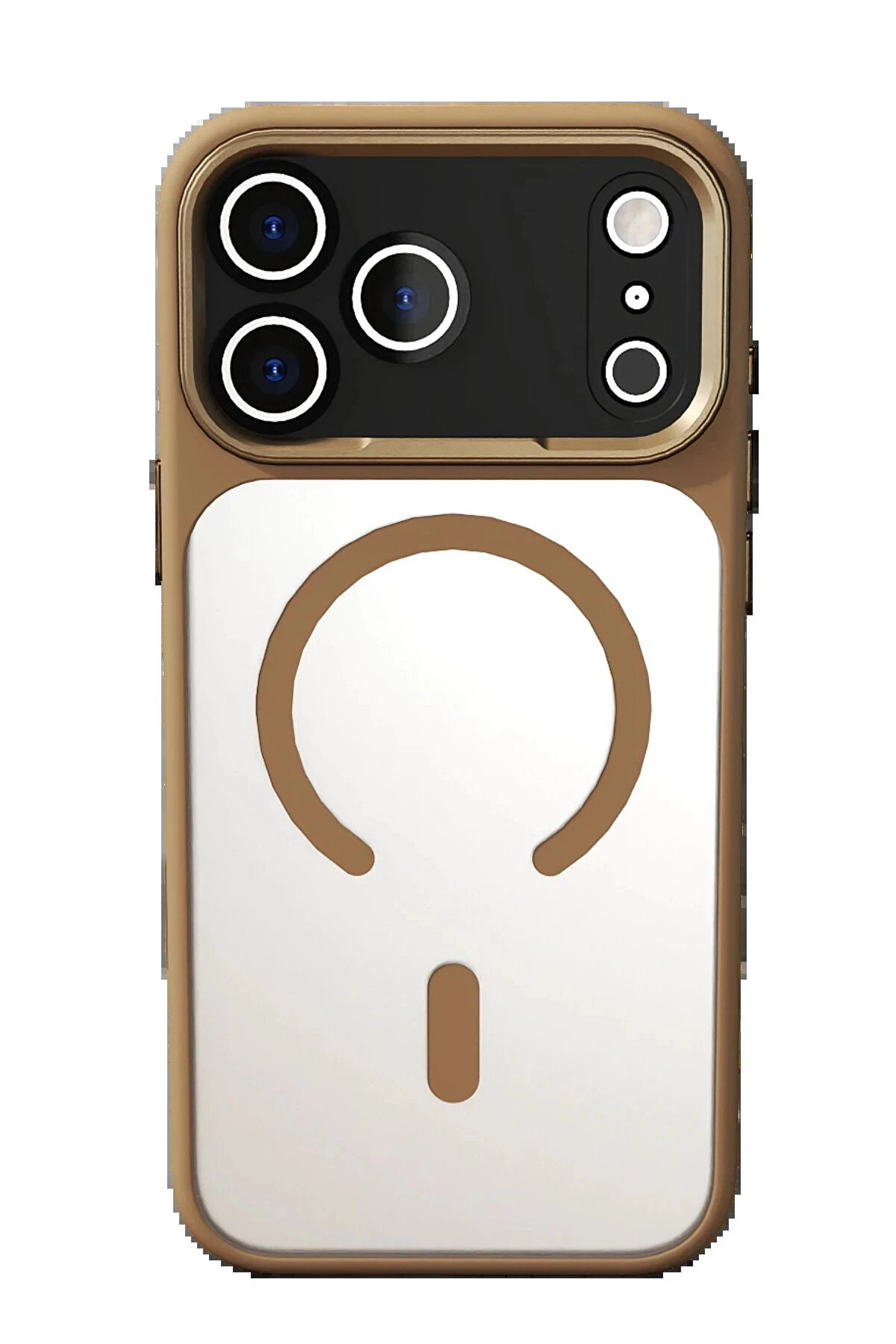 Buti̇k Apple İphone 17 Pro Max Hazar Magsafe Kapak - Gold-(5796)