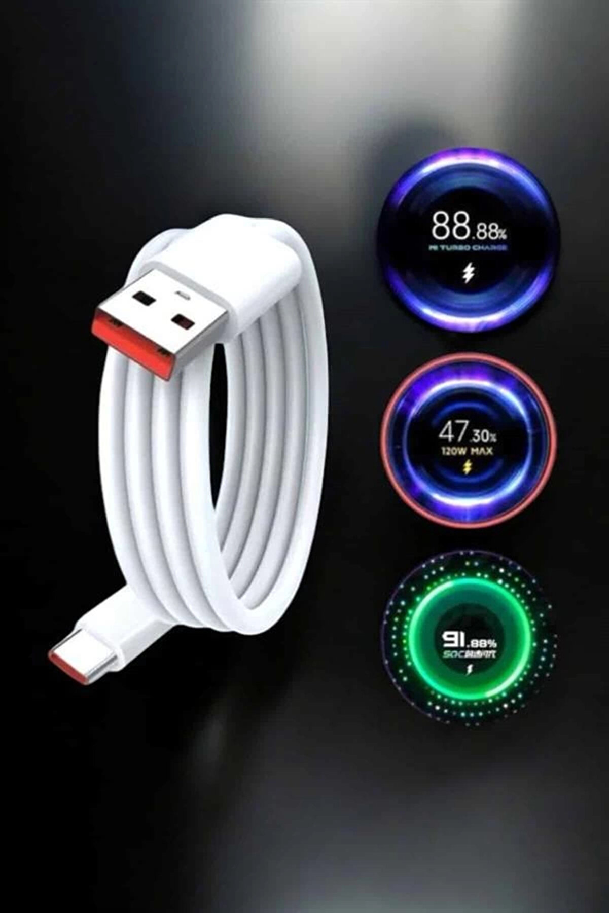 Dorenta Type-C 120W Şarj Aleti̇ Hızlı Şarj Turbo