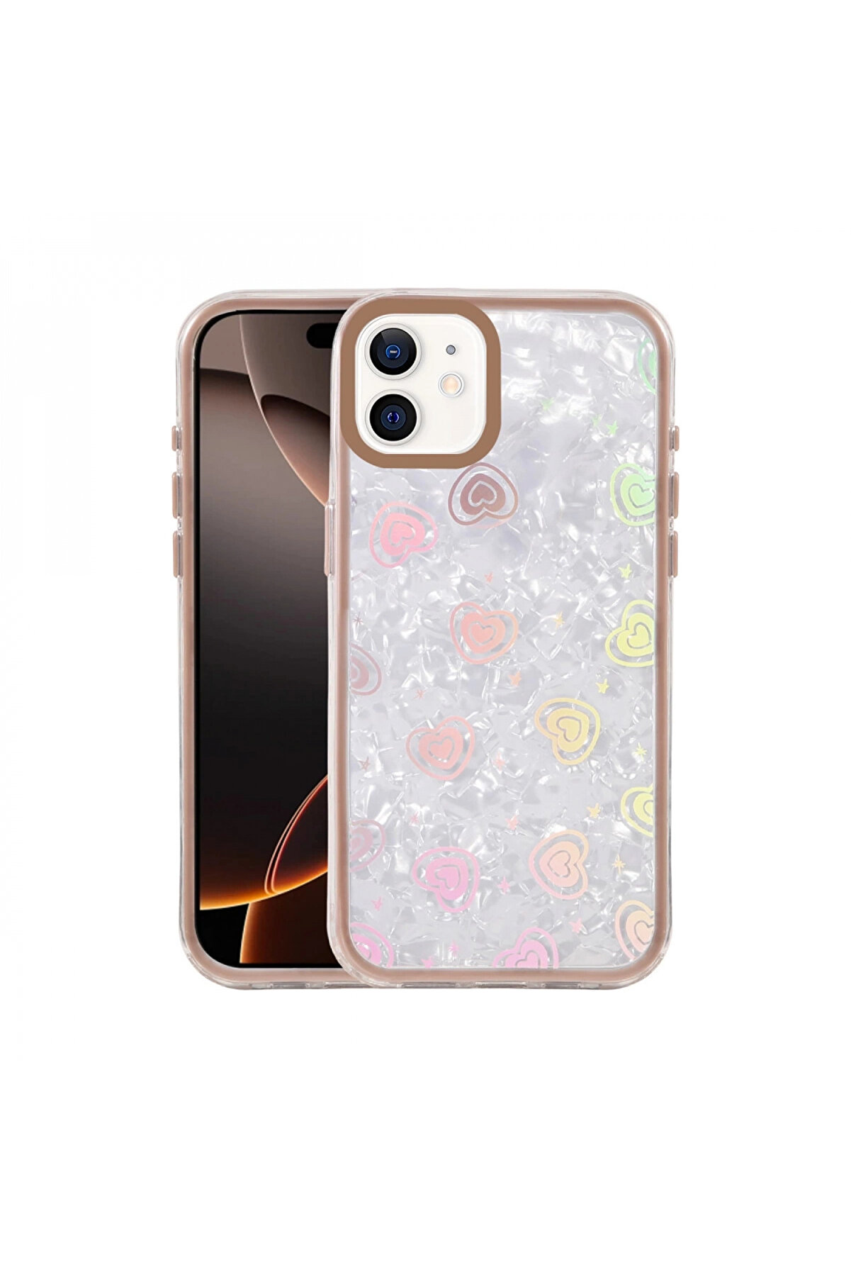 Byhodi̇ Harmonyaura Apple İphone 11 Lumi̇ Desenli̇ Kapak - &Ccedil;&ouml;l Ti̇tanyum