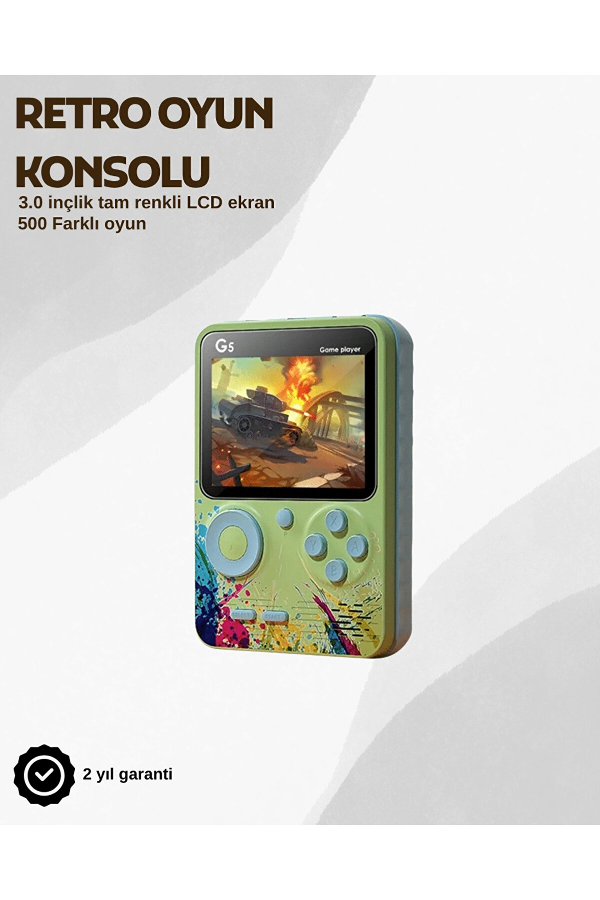 Kazan Hobi̇ G5 Taşınabi̇li̇r Retro Oyun Konsolu &ndash; &Ccedil;ocuk Ve Yeti̇şki̇nler İ&ccedil;i̇n