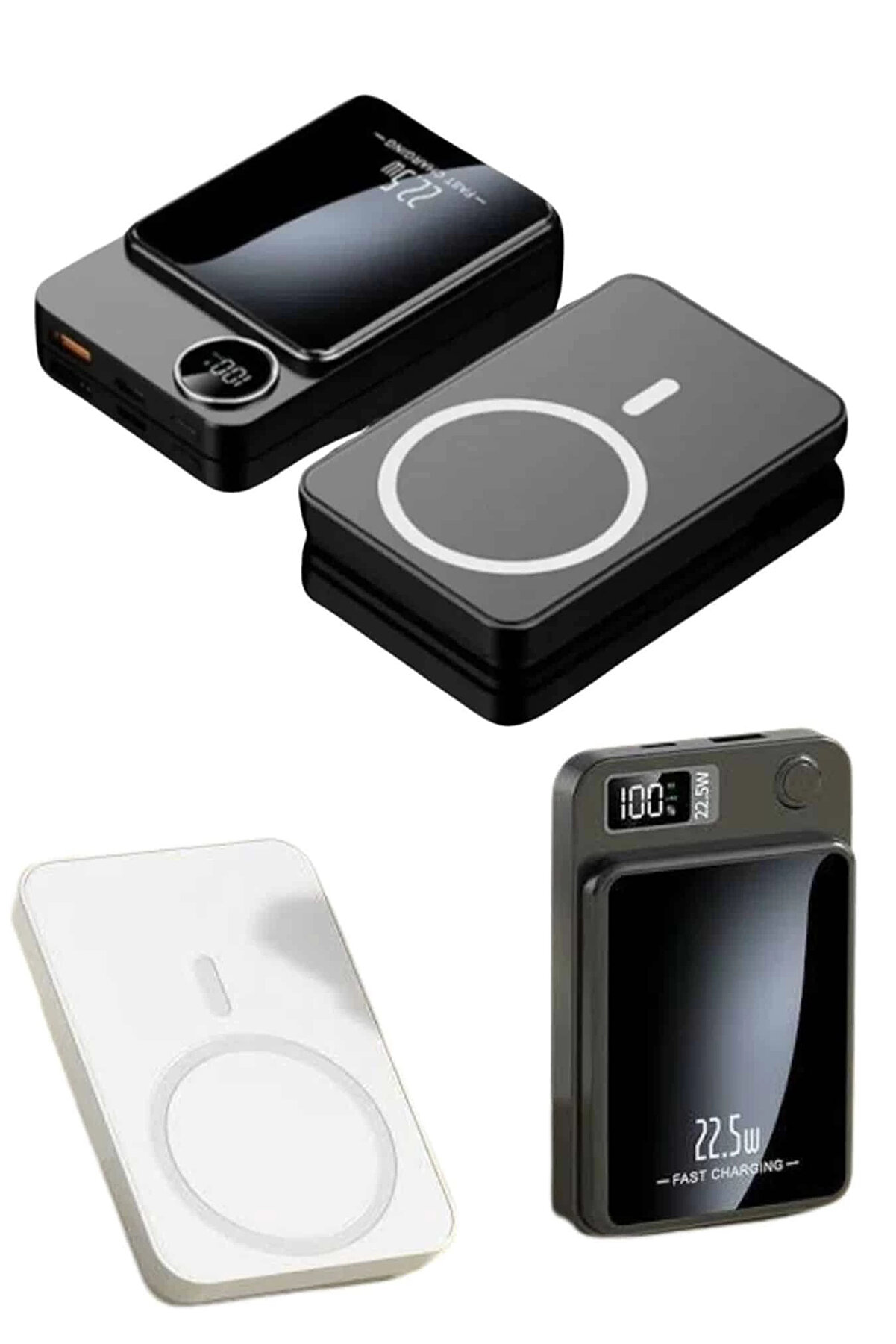 Buti̇k Taşınabi̇li̇r Şarj Magsafe Powerbank 10.000 Mah Hızlı Şarj Led G&ouml;stergeli̇ Kablosuz