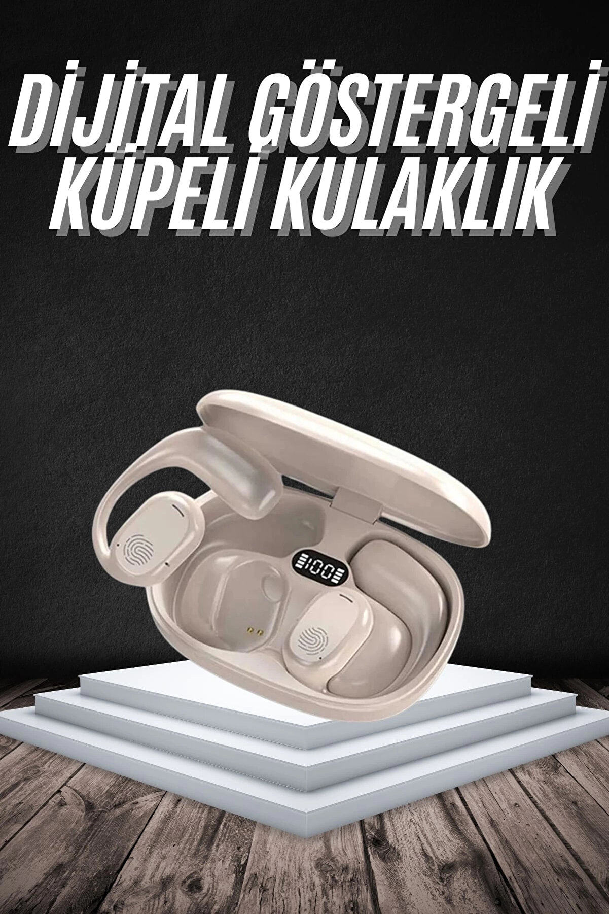 Buti̇k Androi̇d Ve İos Uyumlu Bluetooth K&uuml;pe Kulaklık Bluetooth Kulaklık Kablosuz