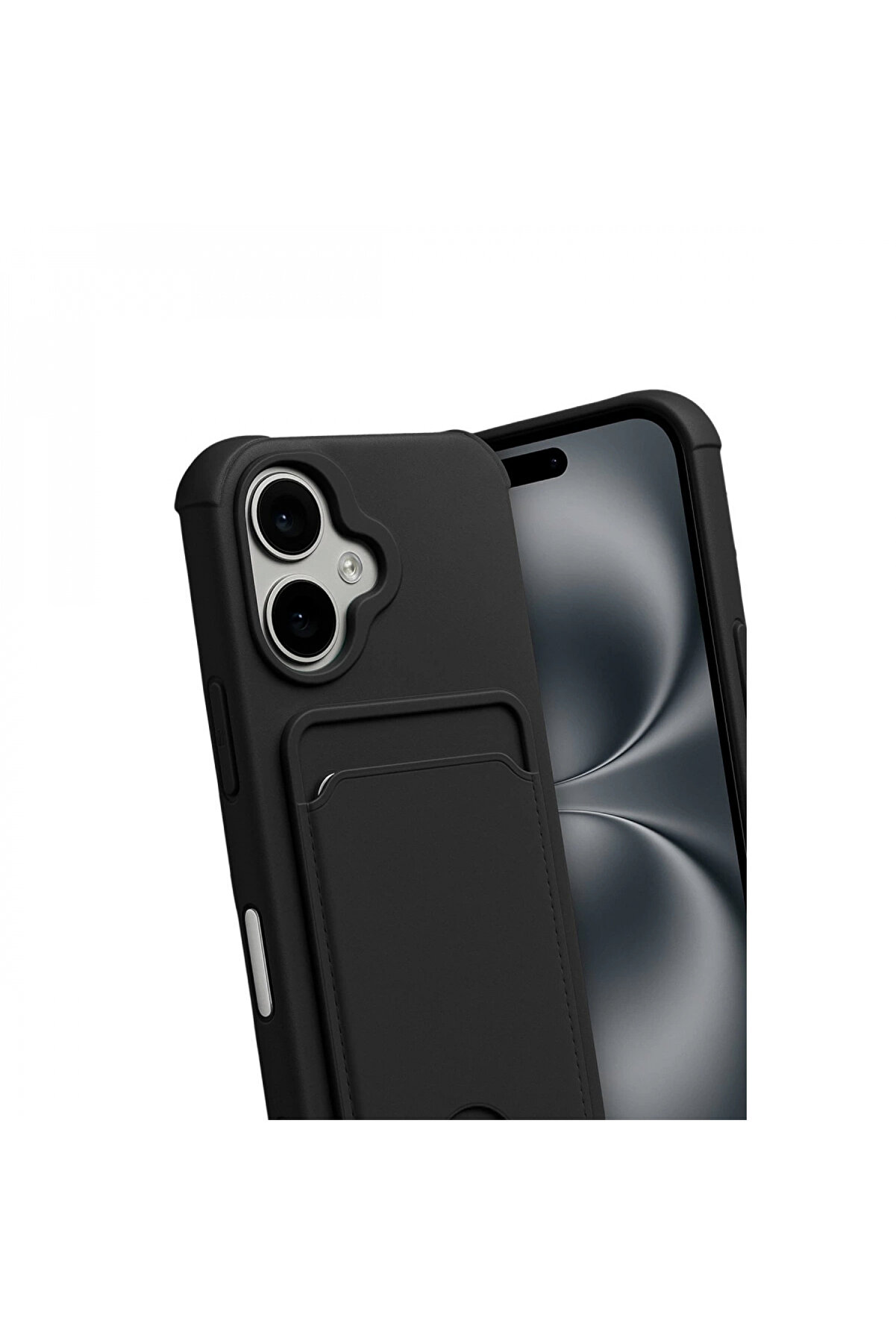 Byhodi̇ Apple İphone 17 Kelvi̇n Kartvi̇zi̇tli̇ Si̇li̇kon - Si̇yah