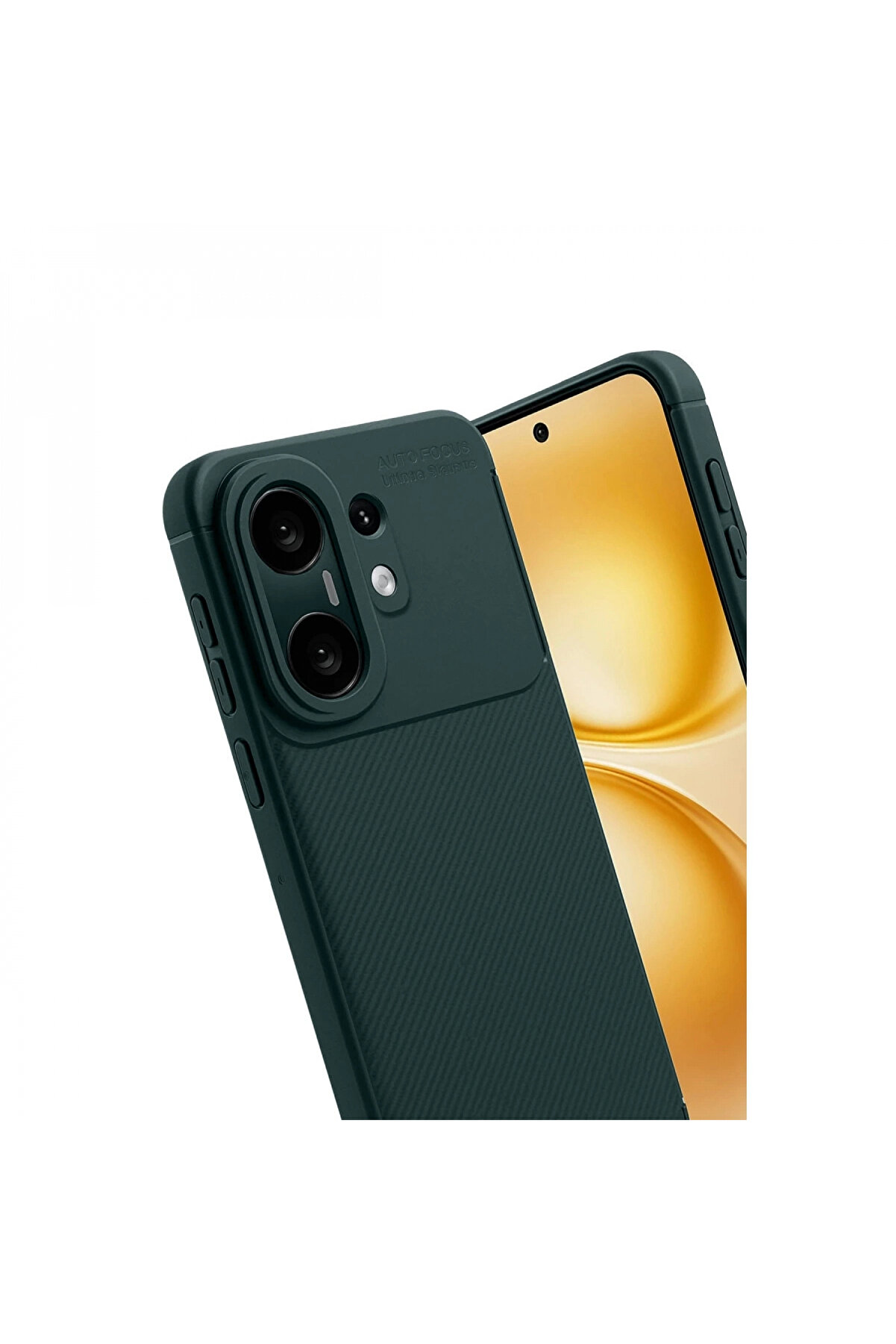 Buti̇k Vi̇vo X200 Fe Auto Focus Karbon Kapak - Koyu Yeşi̇l