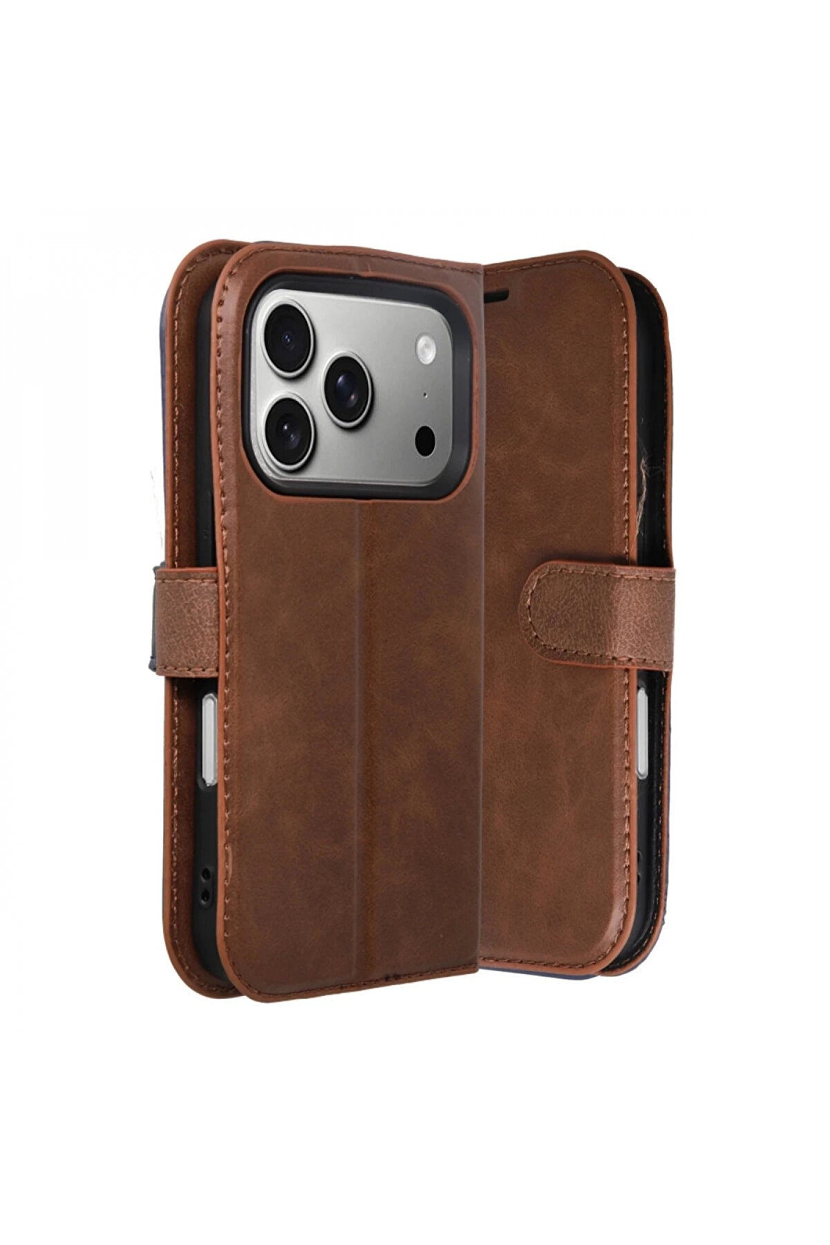 Byhodi̇ Apple İphone 17 Pro Max Trend S Plus Kapaklı Kılıf - Taba