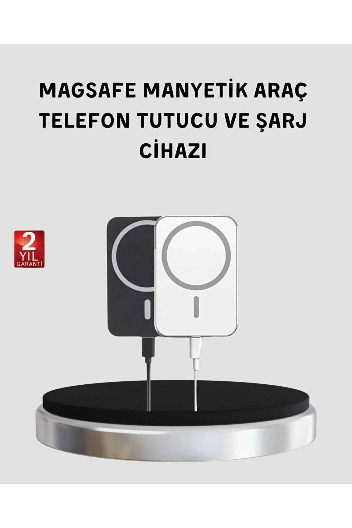 Buti̇k Magsafe Uyumlu Kablosuz Powerbank &ndash; G&uuml;&ccedil;l&uuml; Mıknatıs Hızlı Şarj Kompakt Tasarım