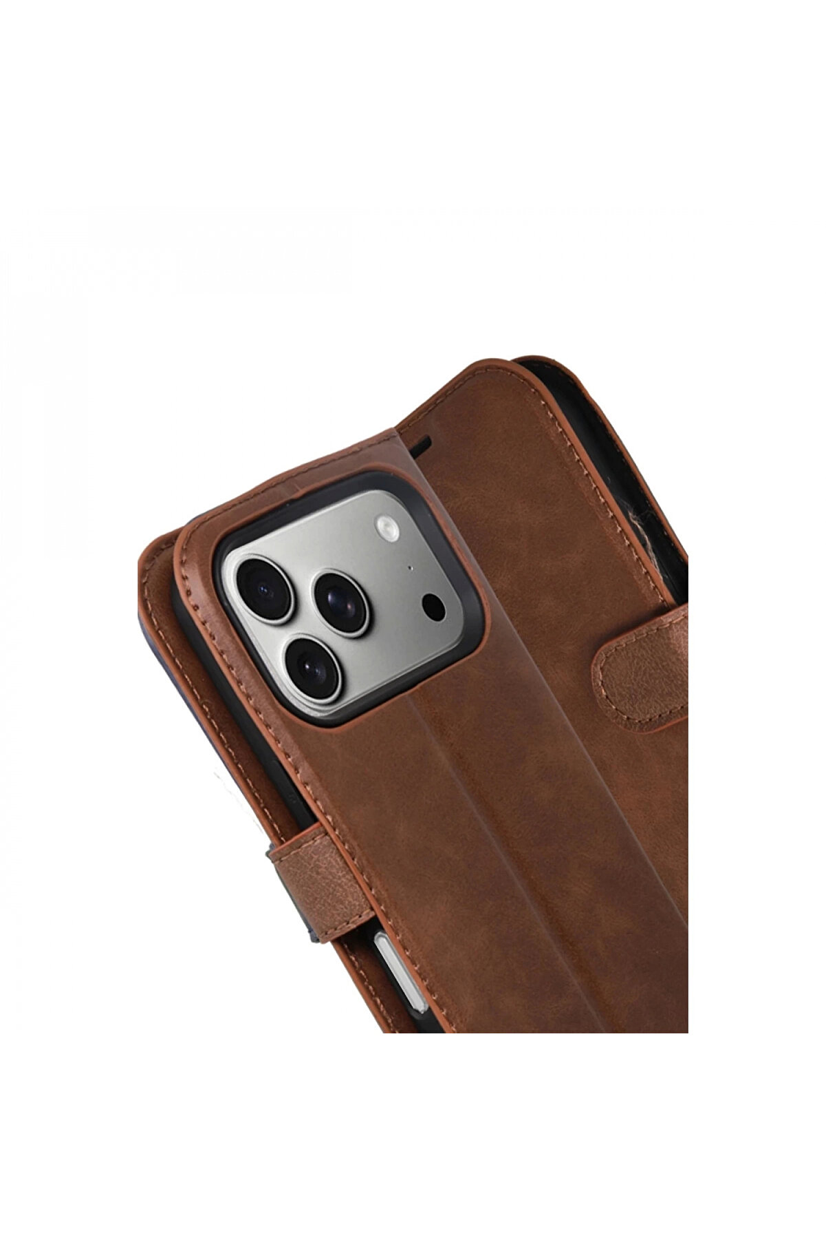 Byhodi̇ Apple İphone 17 Pro Max Trend S Plus Kapaklı Kılıf - Taba