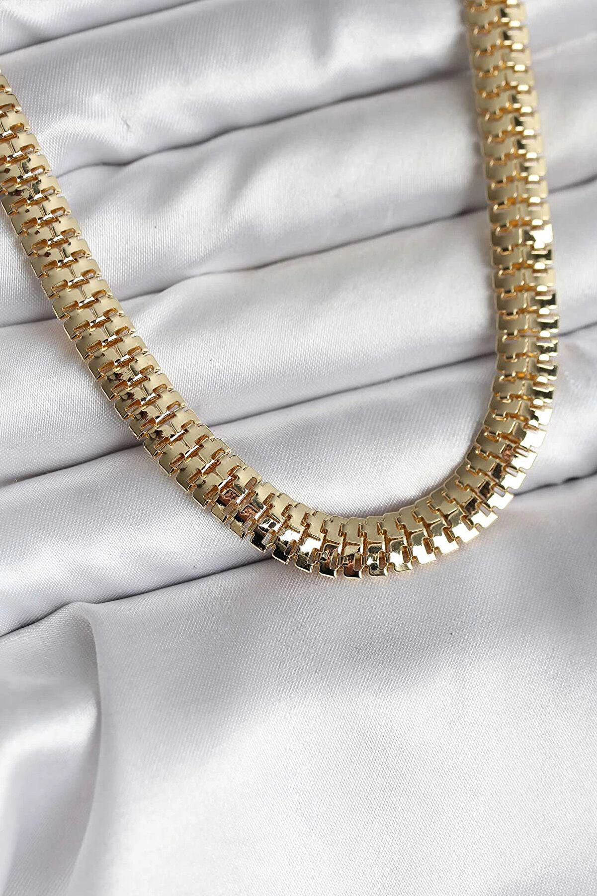 Clari̇ss 14K Gold Renk Kaplama Zi̇nci̇r Modelli̇ Cm Kadın Kolye