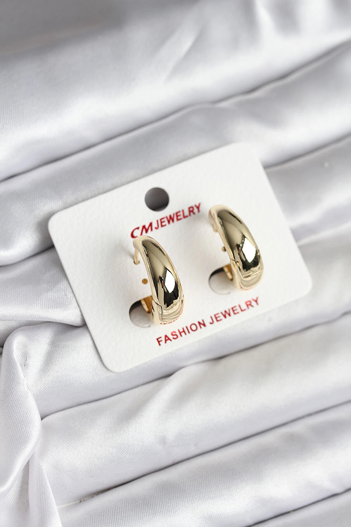 Toptan Bulurum 14K Gold Renk Kaplama Halka Cm Kadın K&uuml;pe