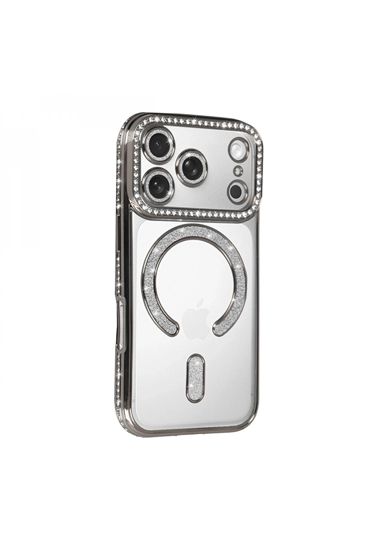 Byhodi̇ Apple İphone 17 Pro Joke Si̇mli̇ Magneti̇csafe Kılıf - G&uuml;m&uuml;ş