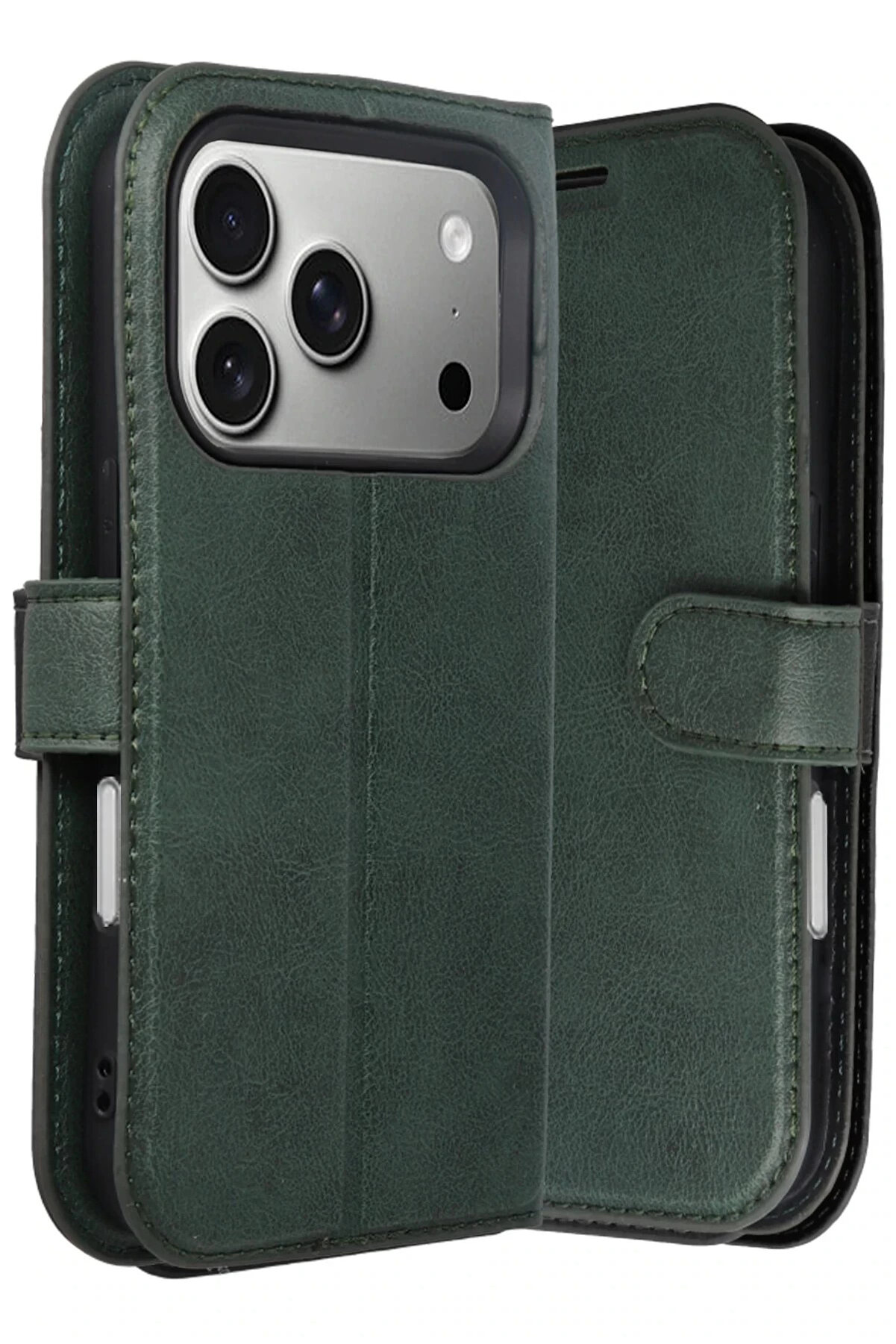 Buti̇k Apple İphone 17 Pro Max Trend S Plus Kapaklı Kılıf - Yeşi̇l-(5796)