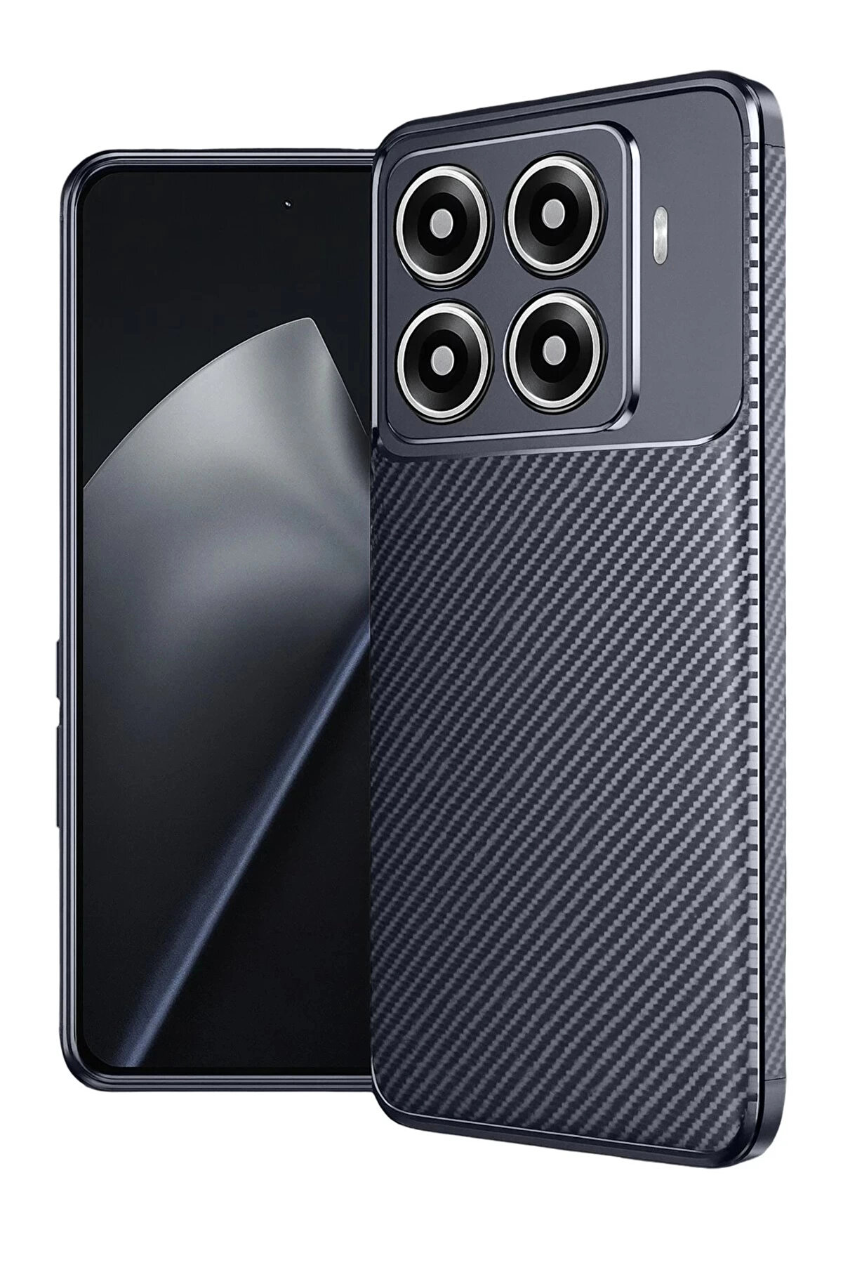 Buti̇k Xi̇aomi̇ Mi̇ 15T Pro Auto Focus Karbon Kapak - Laci̇vert-(5796)