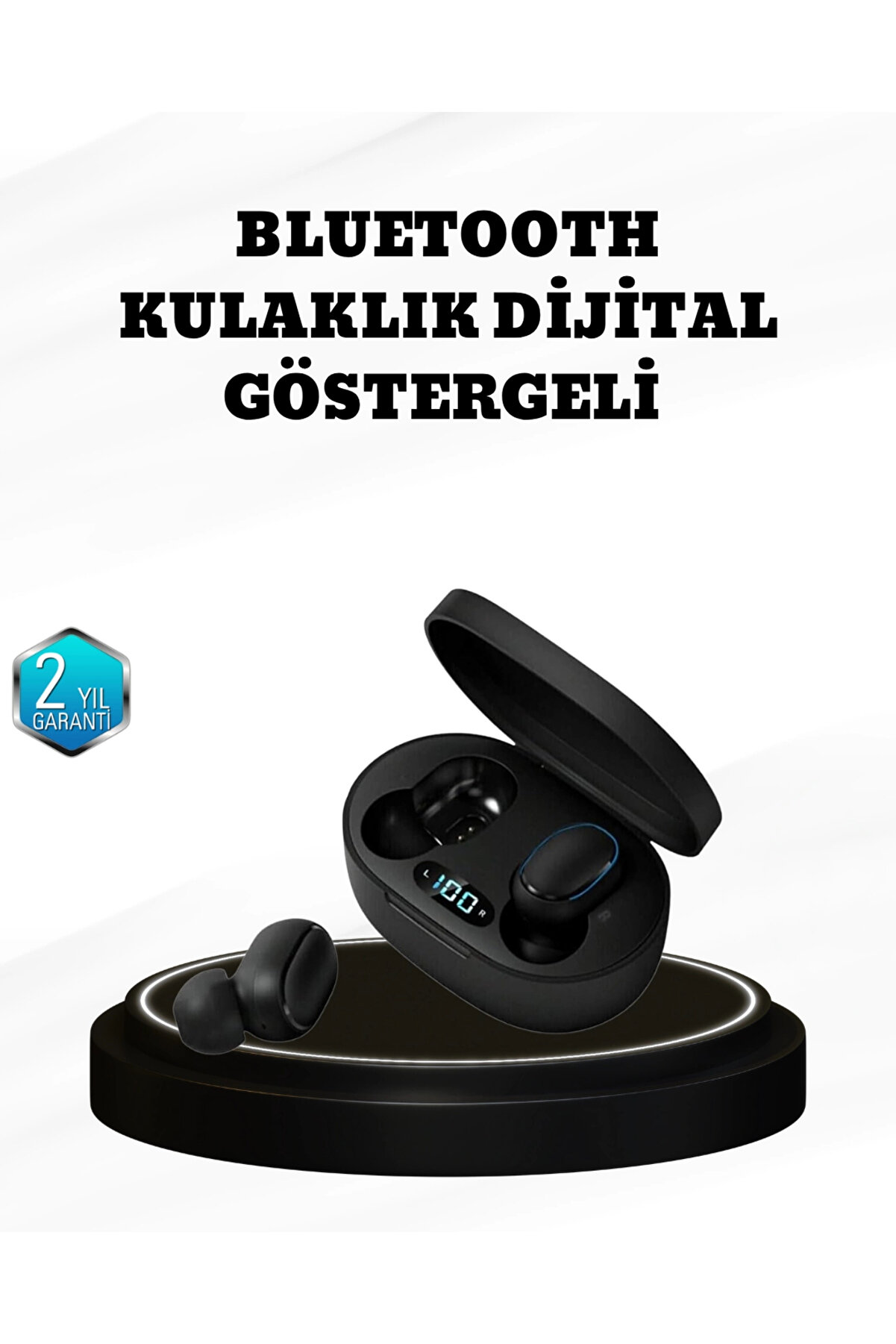 Buti̇k Kablosuz Bluetooth Kulaklık &ndash; G&uuml;r&uuml;lt&uuml; &Ouml;nleyi̇ci̇ Suya Dayanıklı Mi̇krofonlu Uzun Pi̇l &Ouml;m&uuml;rl&uuml;