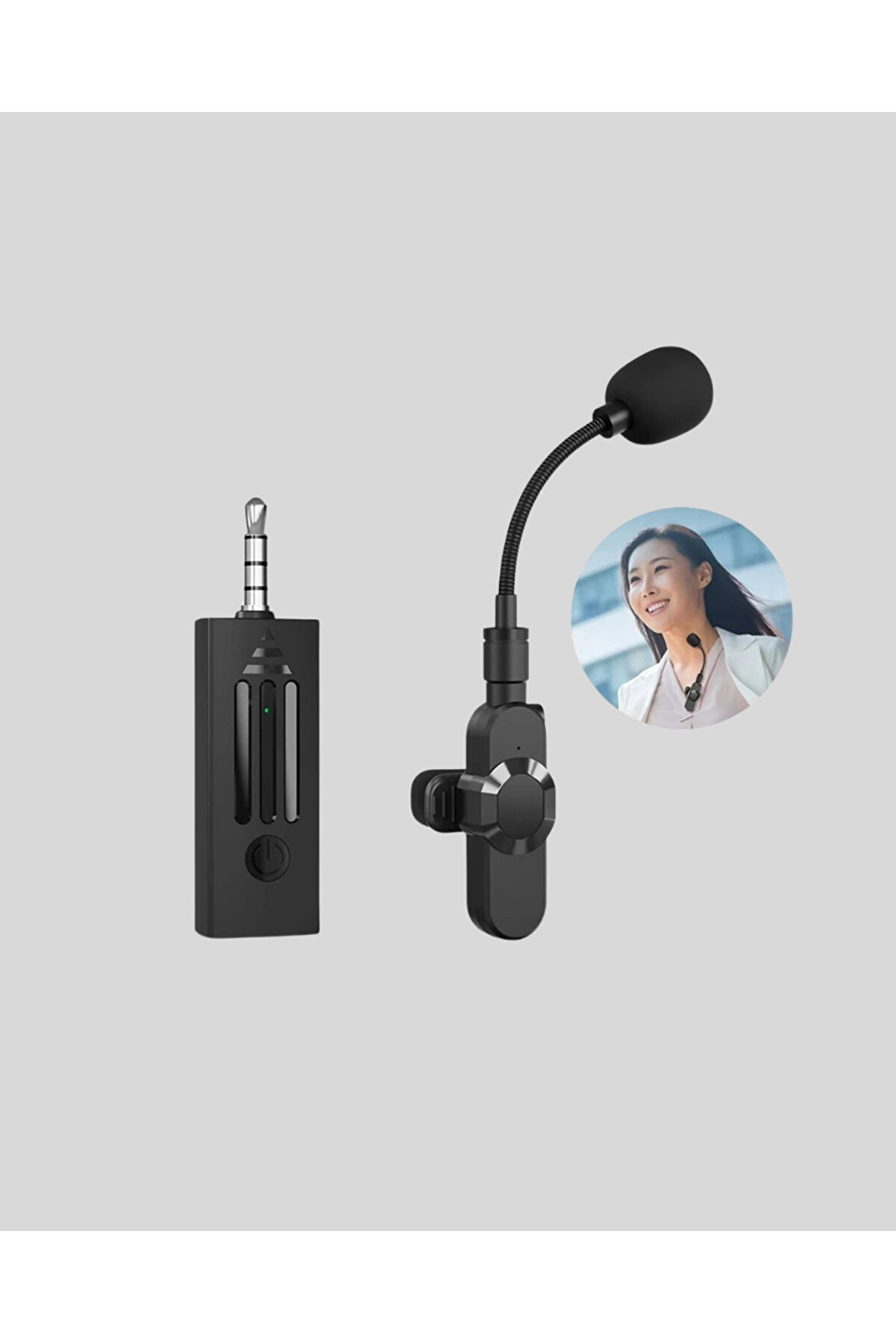 Pazar D&uuml;nyası Kablosuz 2.4 Ghz Yaka Mi̇krofonu &ndash; 60 M Menzi̇lli̇ G&uuml;r&uuml;lt&uuml; Azaltıcı Şarjlı Ve Taşınabi̇li̇r