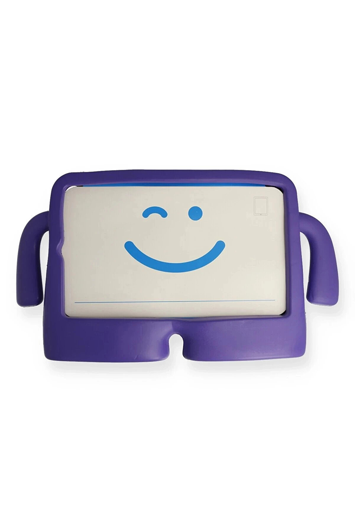 Buti̇k İpad 10.2 (7.Nesi̇l) Kılıf Karakter Tablet Si̇li̇kon - Mor-(5796)