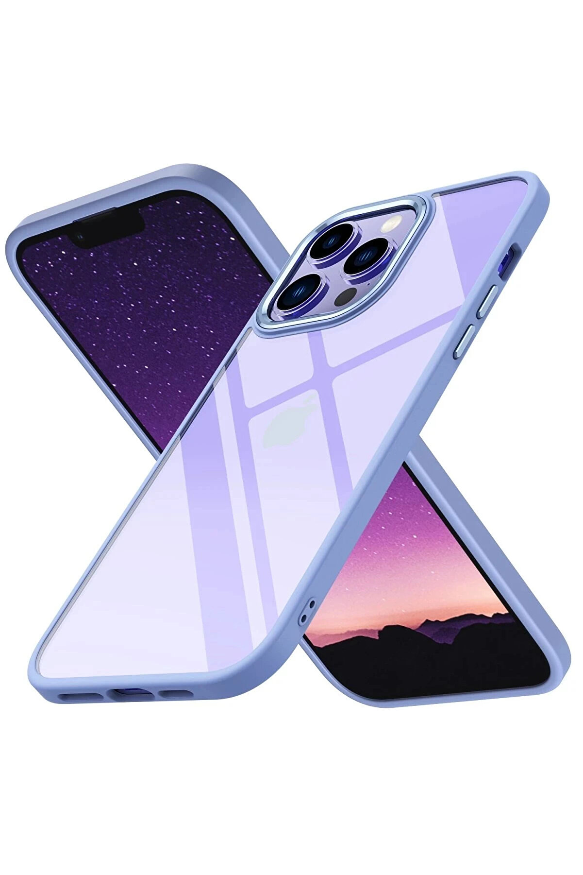 Buti̇k İphone 14 Pro Kılıf Power Si̇li̇kon - Si̇erra Blue-(5796)