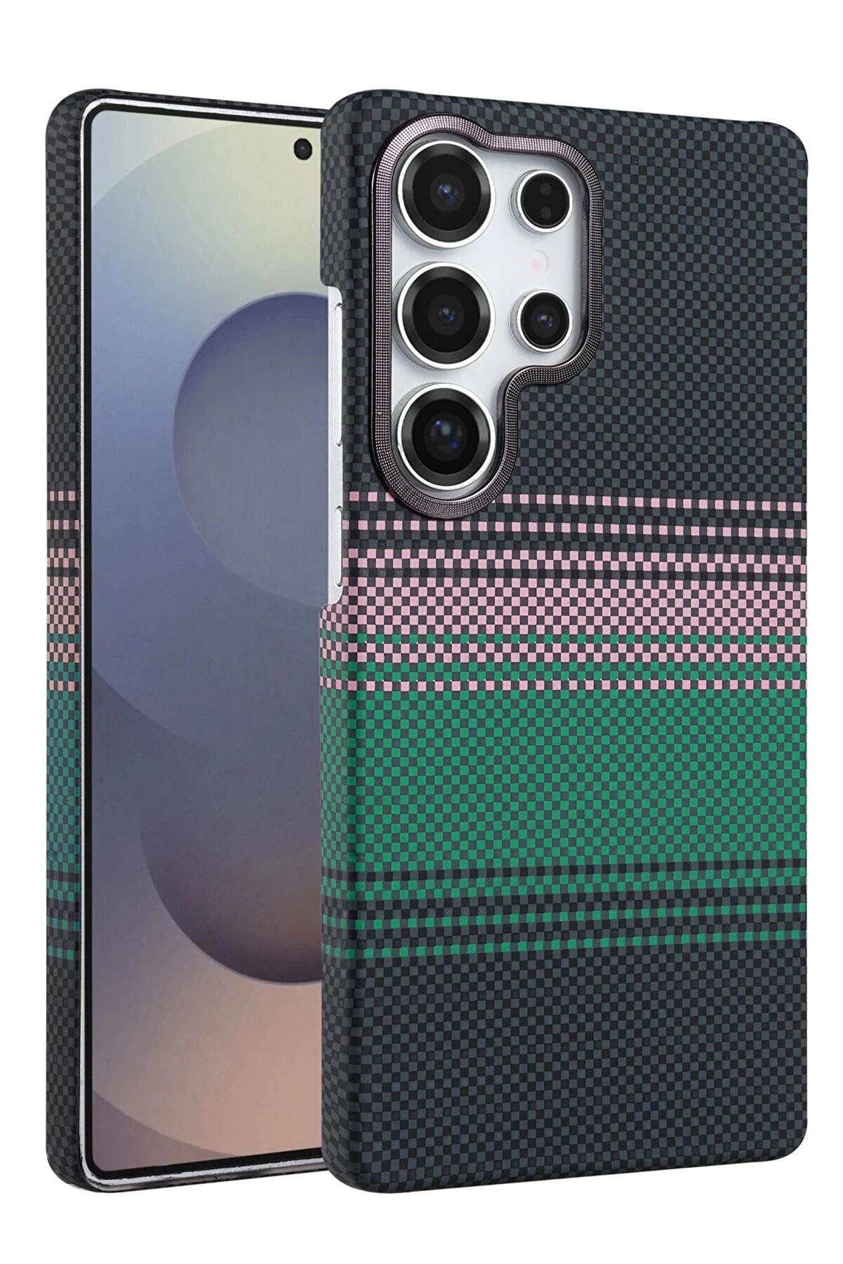 Buti̇k Samsung Galaxy S24 Ultra Vega Magsafe Kapak - Yeşi̇l-(5796)