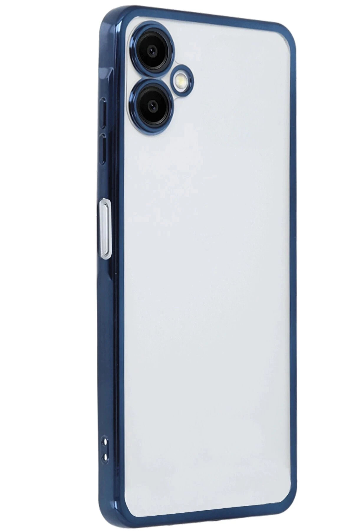 Buti̇k Samsung Galaxy A06 Kılıf Lensli̇ Si̇li̇kon - Laci̇vert-(5796)