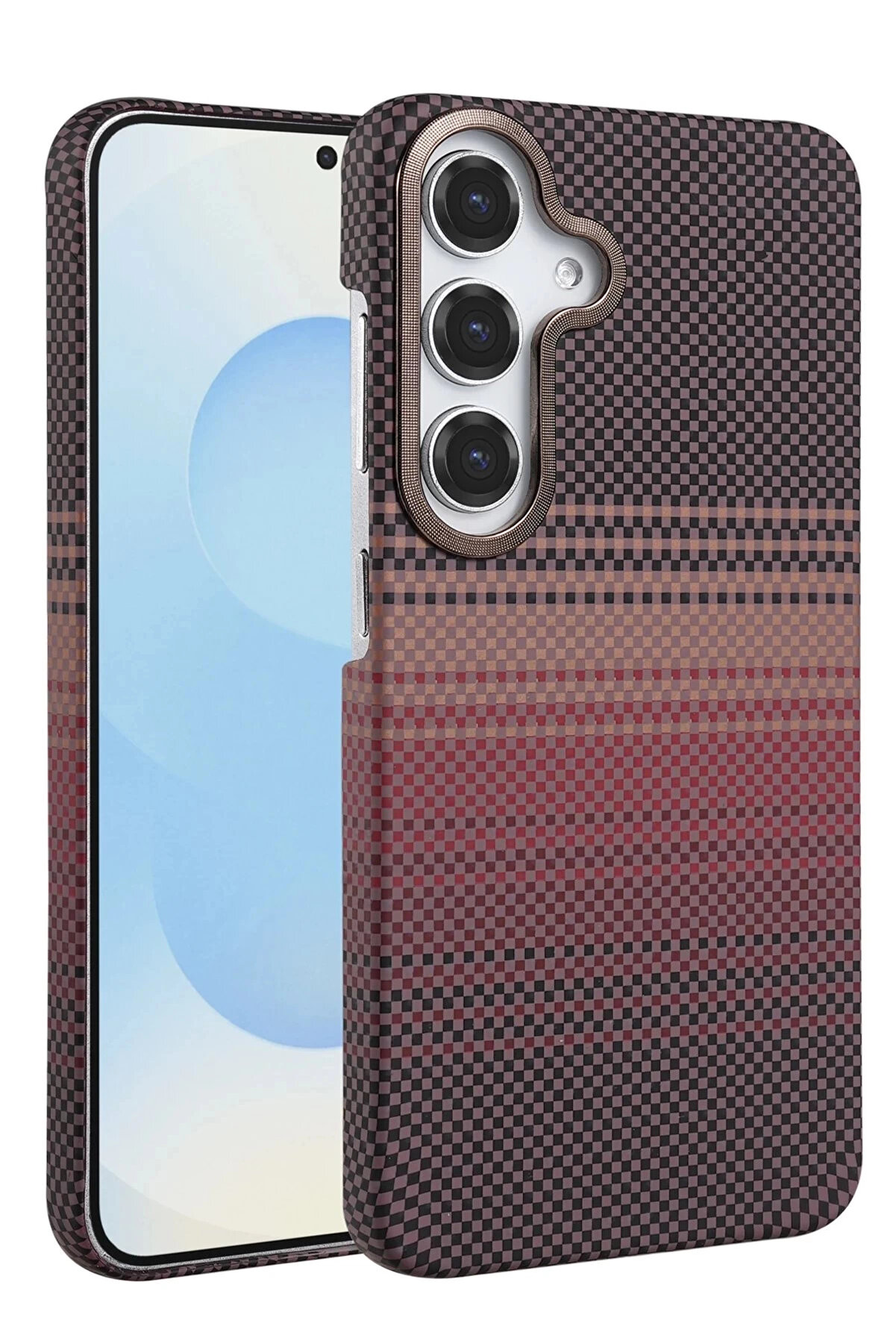 Buti̇k Samsung Galaxy A25 5G Vega Magsafe Kapak - &Ccedil;&ouml;l Ti̇tanyum-(5796)