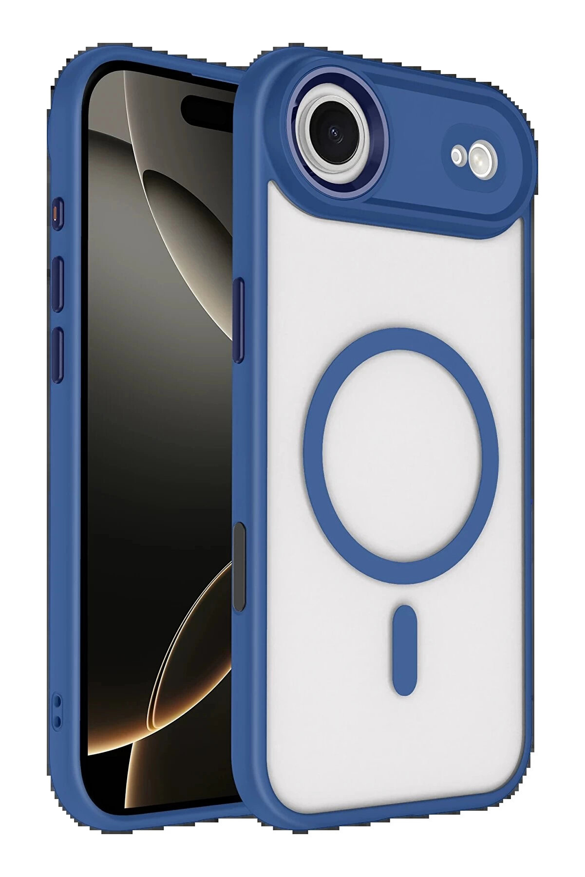 Buti̇k Apple İphone 17 Ai̇r Terea Magsafe Kapak - Laci̇vert-(5796)