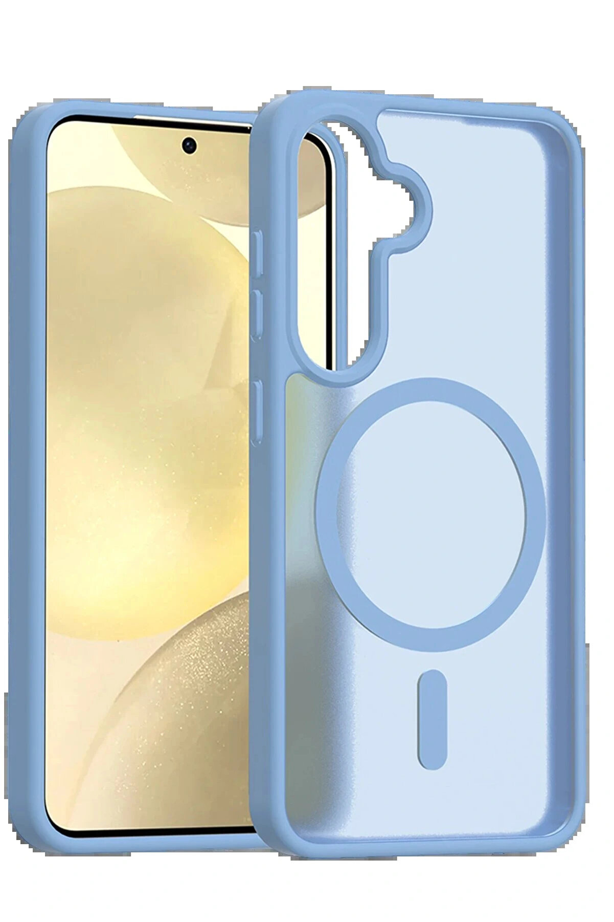 Buti̇k Samsung Galaxy A17 5G Jota Magsafe Kapak - A&ccedil;ık Mavi̇-(5796)