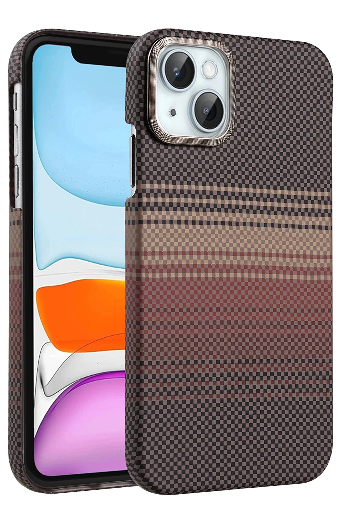 Buti̇k Apple İphone 14 Vega Magsafe Kapak - &Ccedil;&ouml;l Ti̇tanyum-(5796)