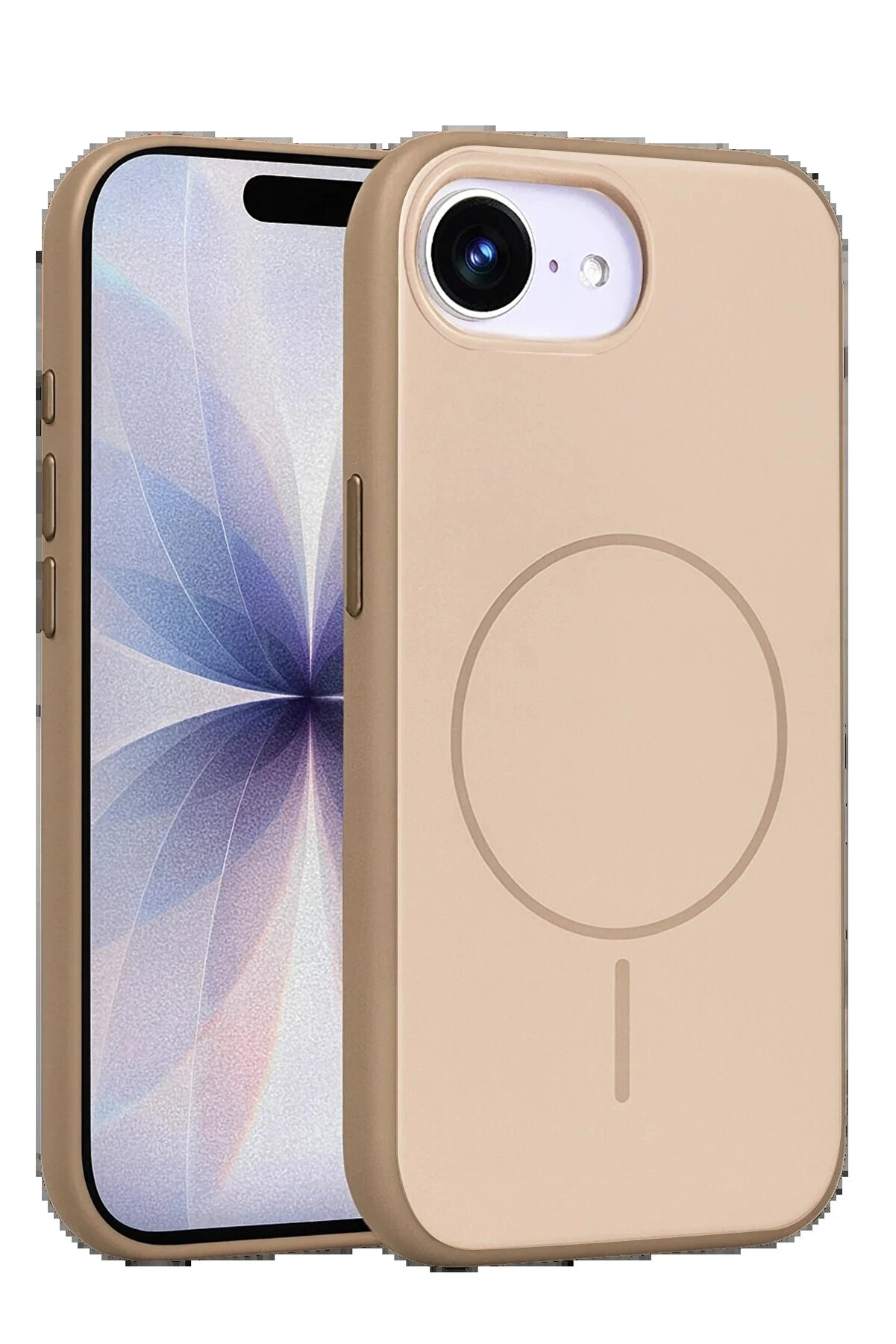 Buti̇k Apple İphone 16E Neva Magsafe Kapak - Gold-(5796)