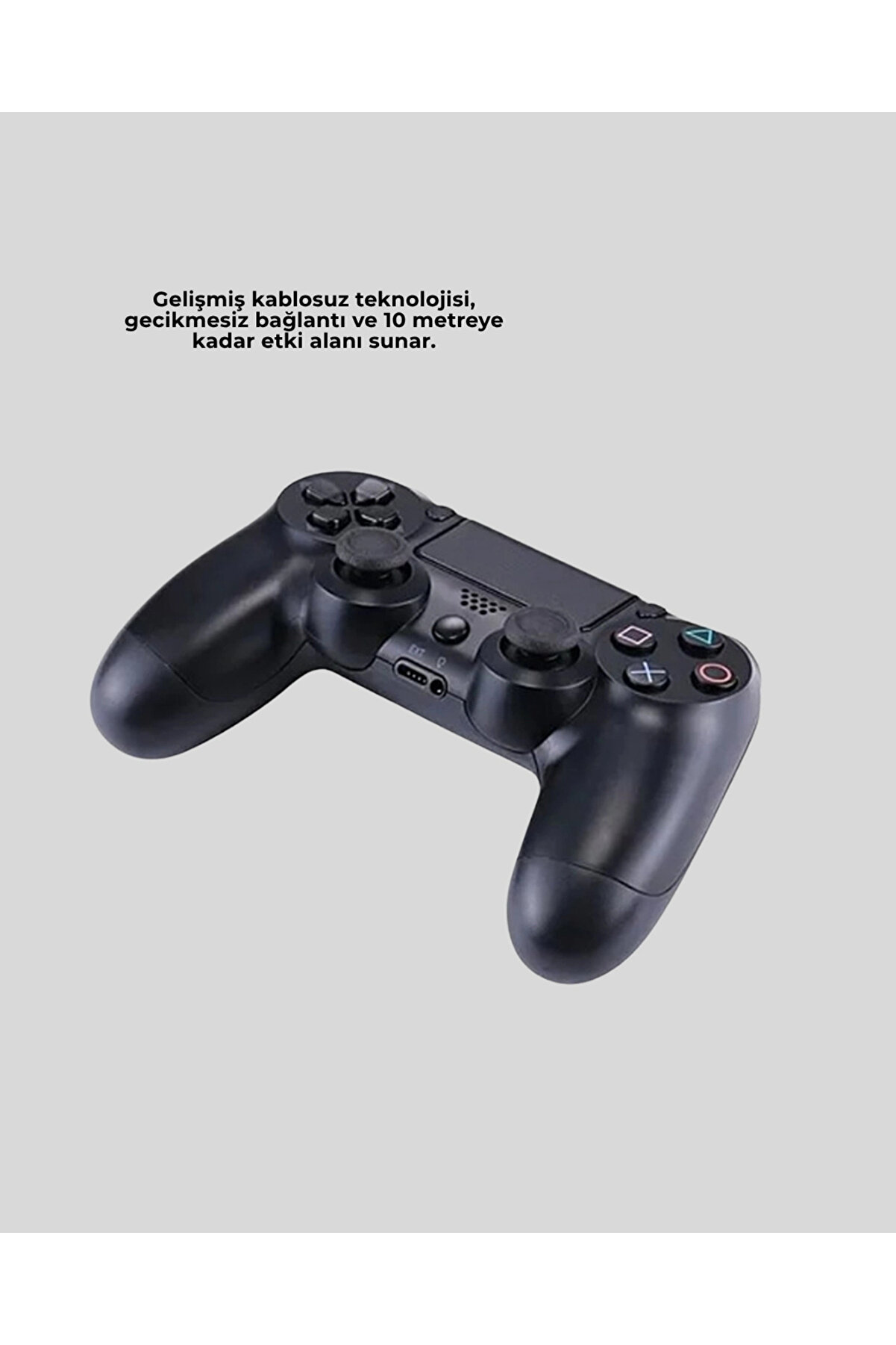 Selfbuysell Ps4 Uyumlu Kablosuz Oyun Kolu Ergonomi̇k &Ccedil;i̇ft Ti̇treşi̇mli̇