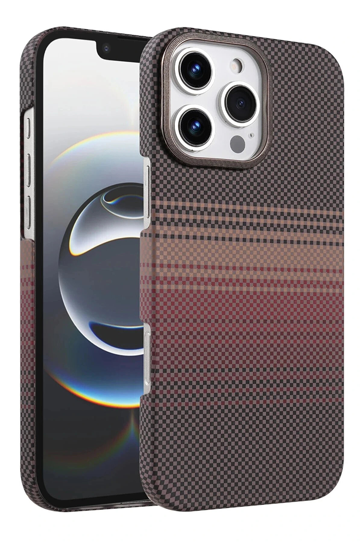 Buti̇k Apple İphone 16 Pro Max Vega Magsafe Kapak - &Ccedil;&ouml;l Ti̇tanyum-(5796)