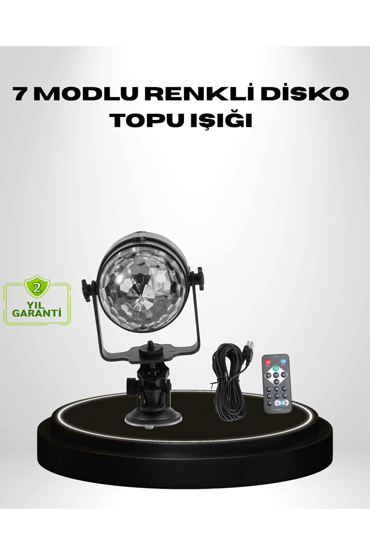 Buti̇k Ri̇tme Duyarlı Led Di̇sko Topu &ndash; Renkli̇ Işık G&ouml;steri̇li̇ Parti̇ Lambası