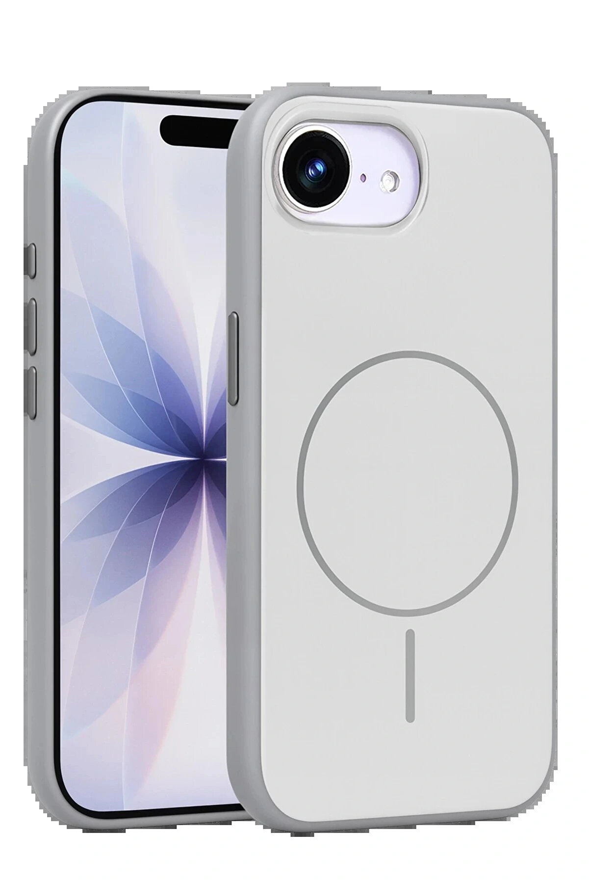 Buti̇k Apple İphone 16E Neva Magsafe Kapak - Gri̇-(5796)