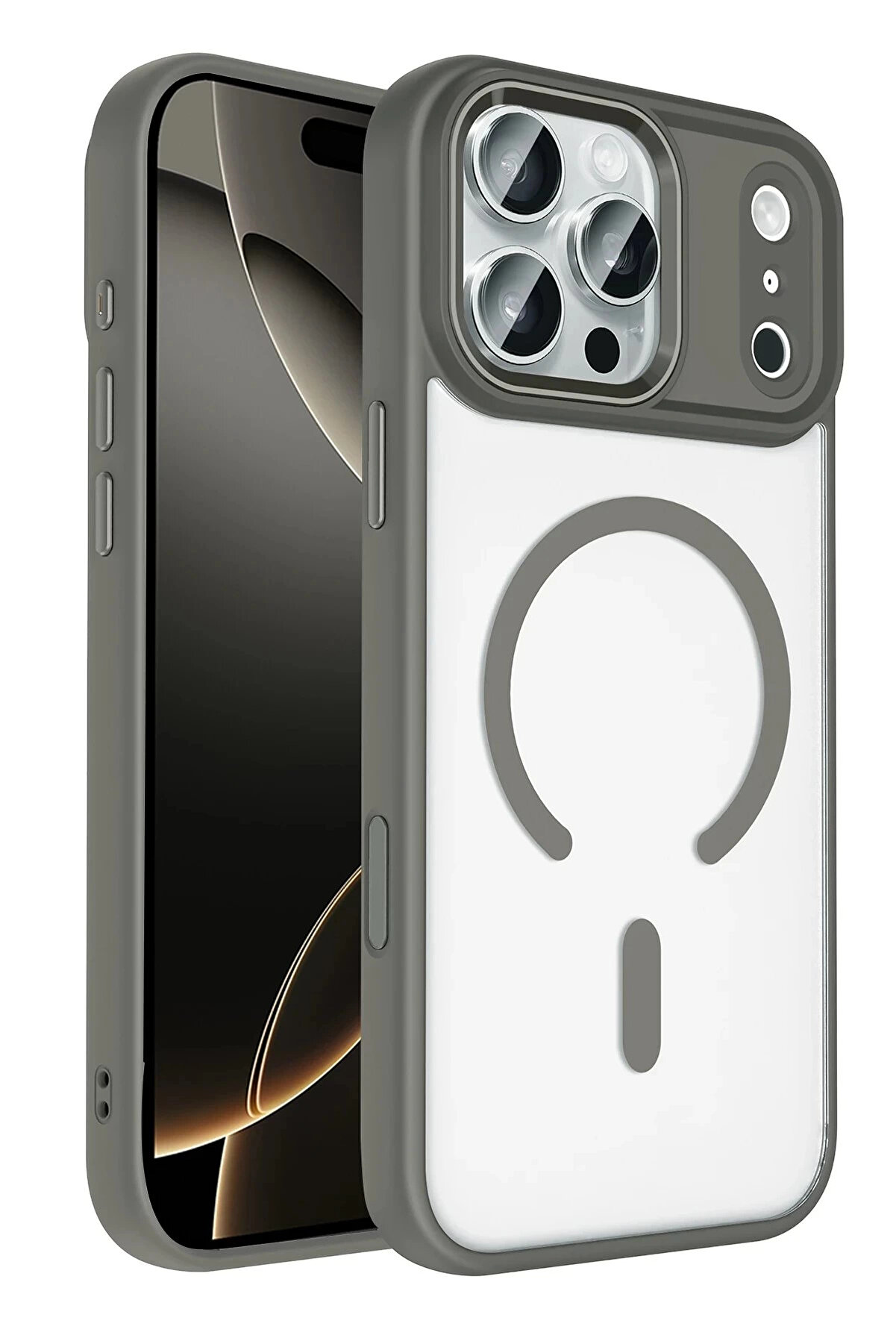 Buti̇k Apple İphone 17 Pro Terea Magsafe Kapak - A&ccedil;ık Mavi̇-(5796)