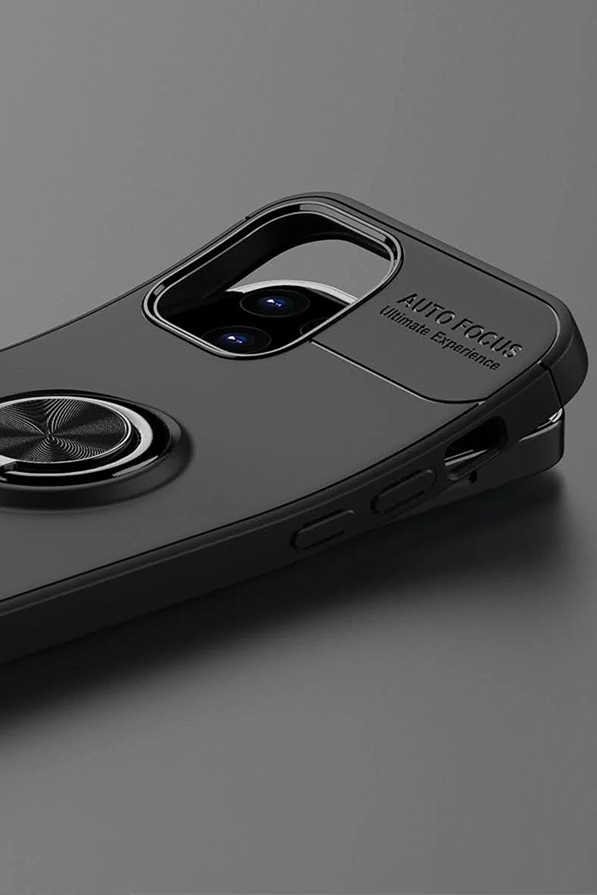 Buti̇k İphone 12 Kılıf Range Y&uuml;z&uuml;kl&uuml; Si̇li̇kon - Kırmızı-(5796)