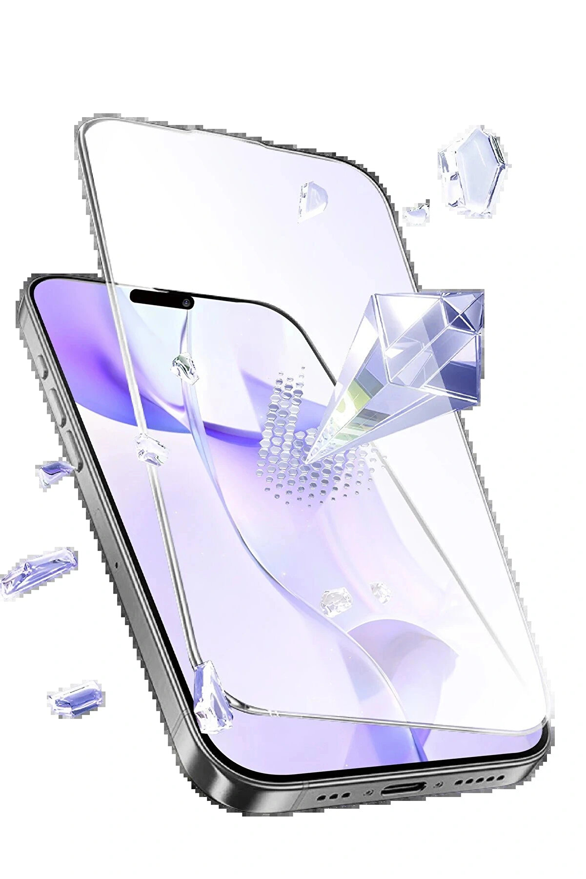 Buti̇k Apple İphone 13 Pro Max Bi̇lvi̇s 5İn1 3D Magi̇c Cam Ekran Koruyucu - Si̇yah-(5796)