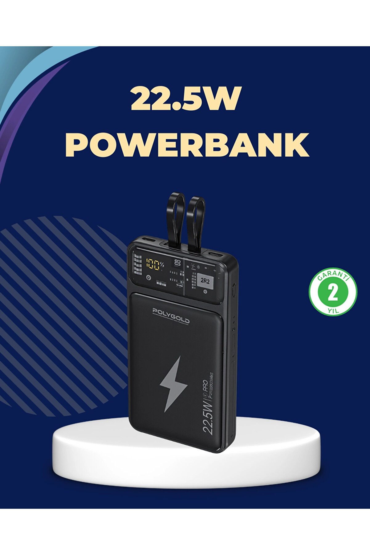Buti̇k Taşınabi̇li̇r Powerbank 22.5W Hızlı Şarj Destekli̇