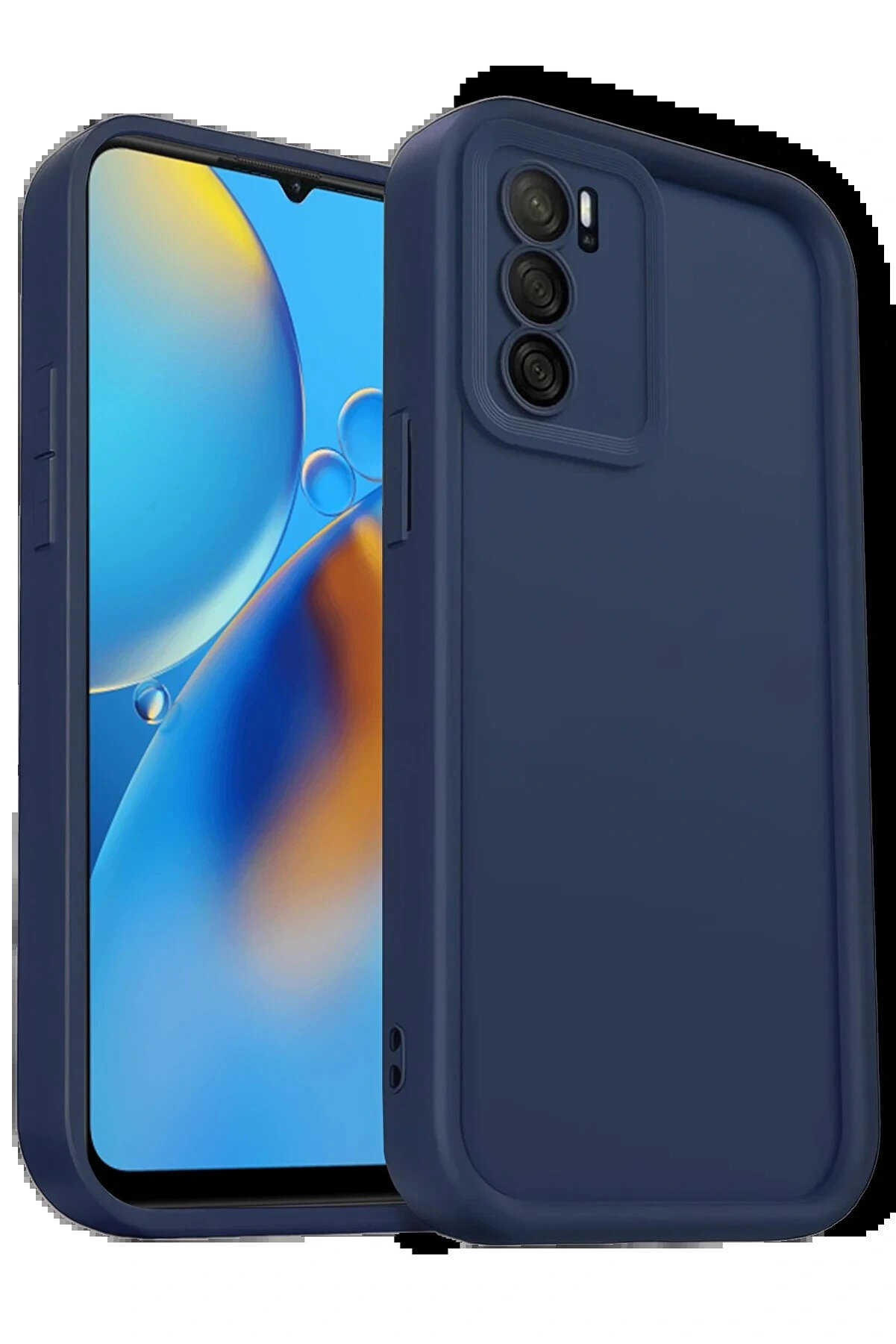 Buti̇k Oppo A16 Kılıf Vi̇era Si̇li̇kon - Laci̇vert-(5796)