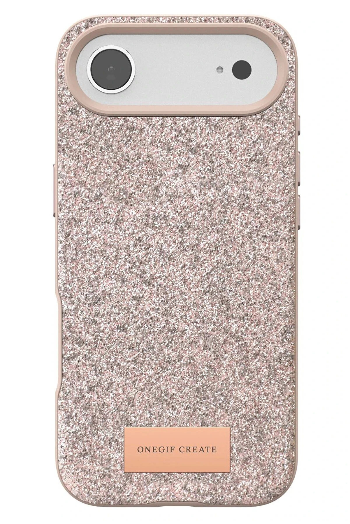 Buti̇k Apple İphone 17 Ai̇r Bri̇ght Si̇mli̇ Kapak - Pembe-(5796)