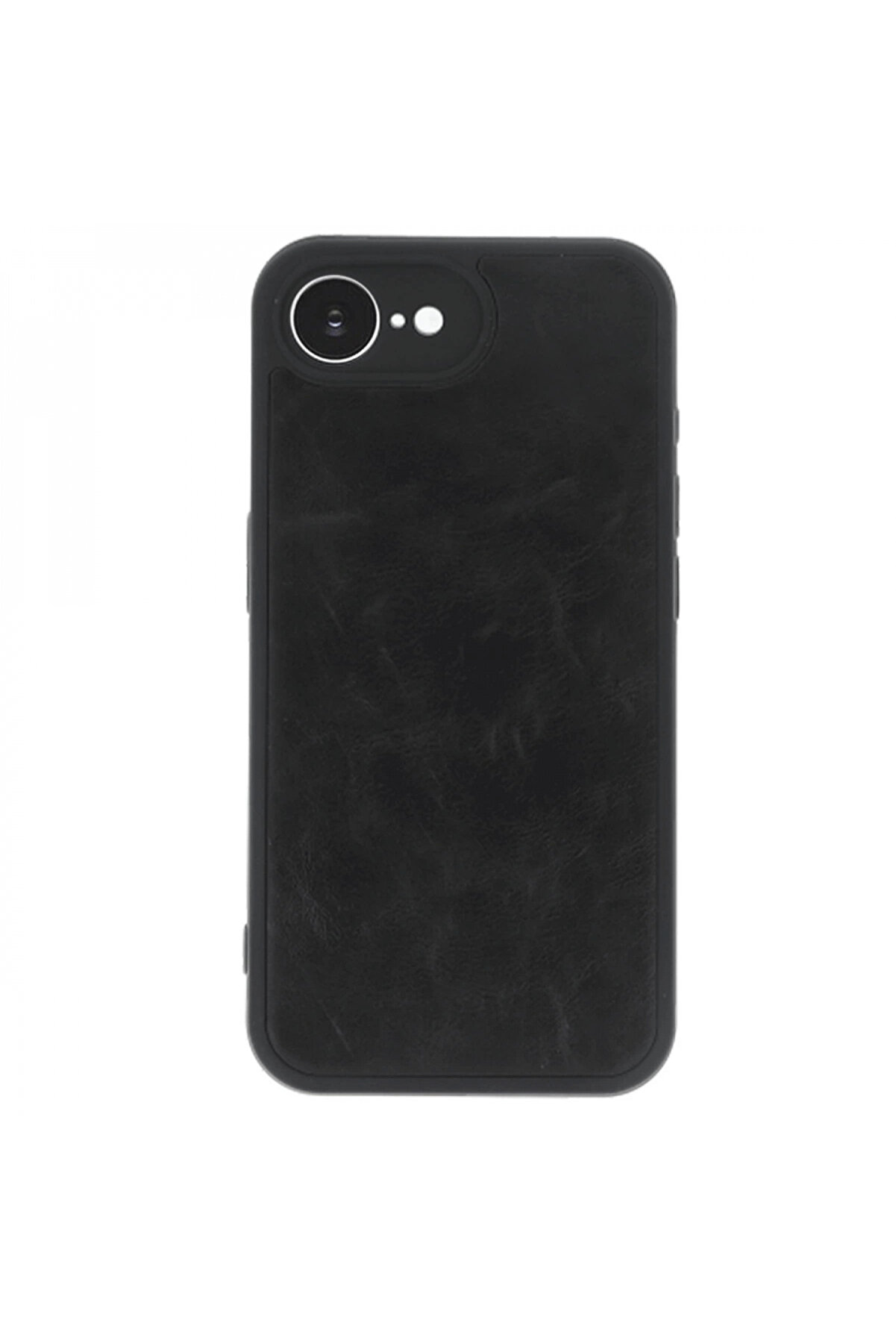 Byhodi̇ İphone 16E Kılıf Aras Deri̇ Kapak - Si̇yah