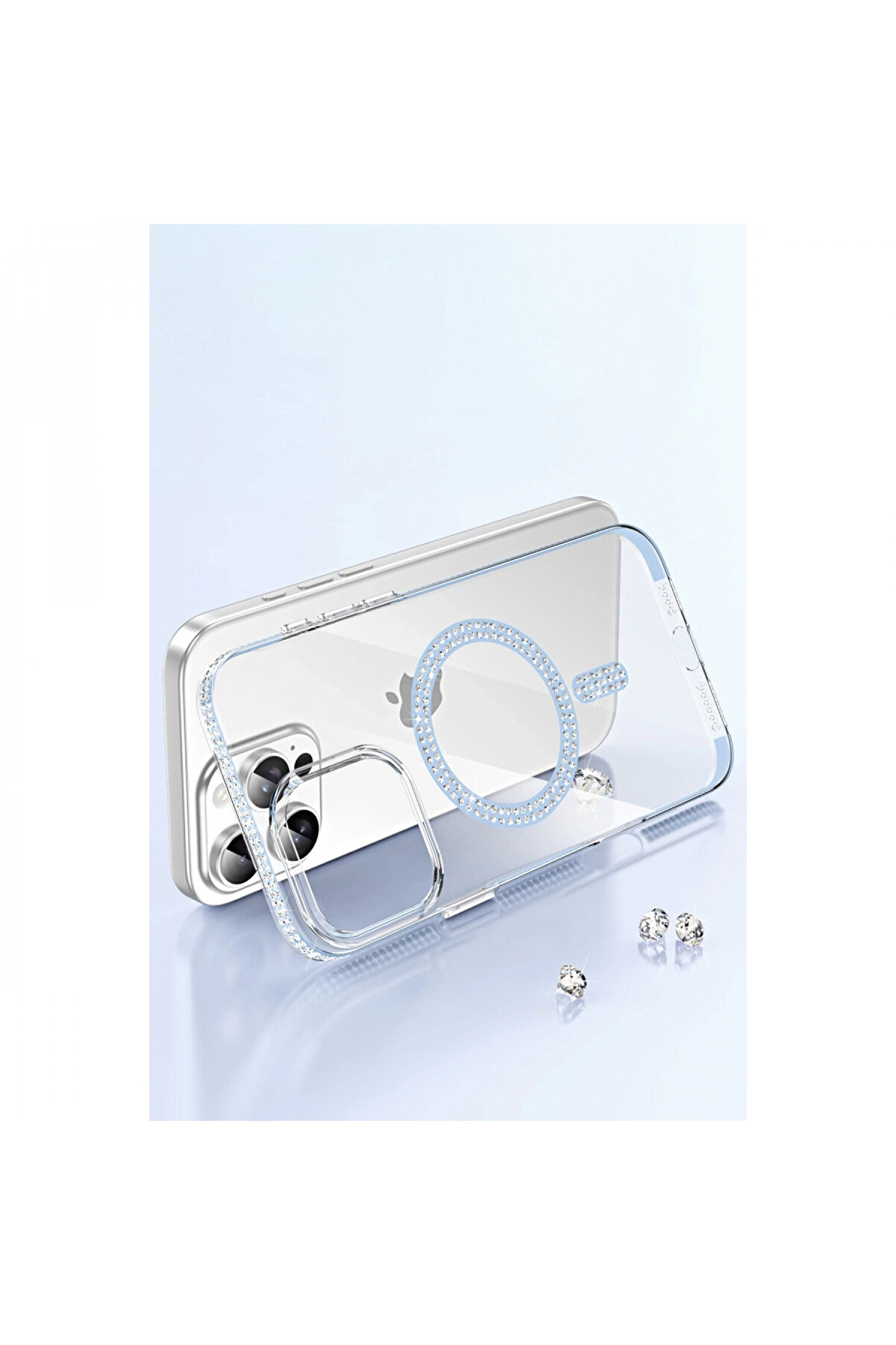 Byhodi̇ Joko Apple İphone 14 Move Taşlı Magsafe Kapak - Pembe