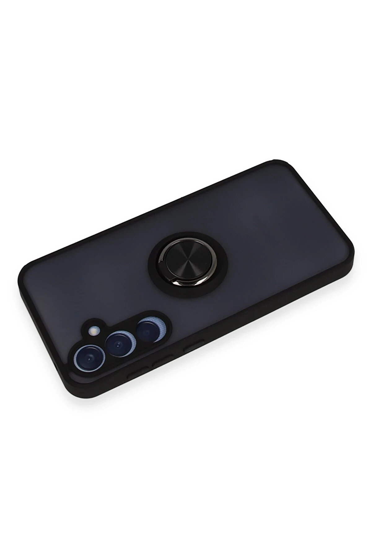 Buti̇k Harmonyaura Samsung Galaxy A55 5G Kılıf Montreal Y&uuml;z&uuml;kl&uuml; Si̇li̇kon Kapak - Si̇yah