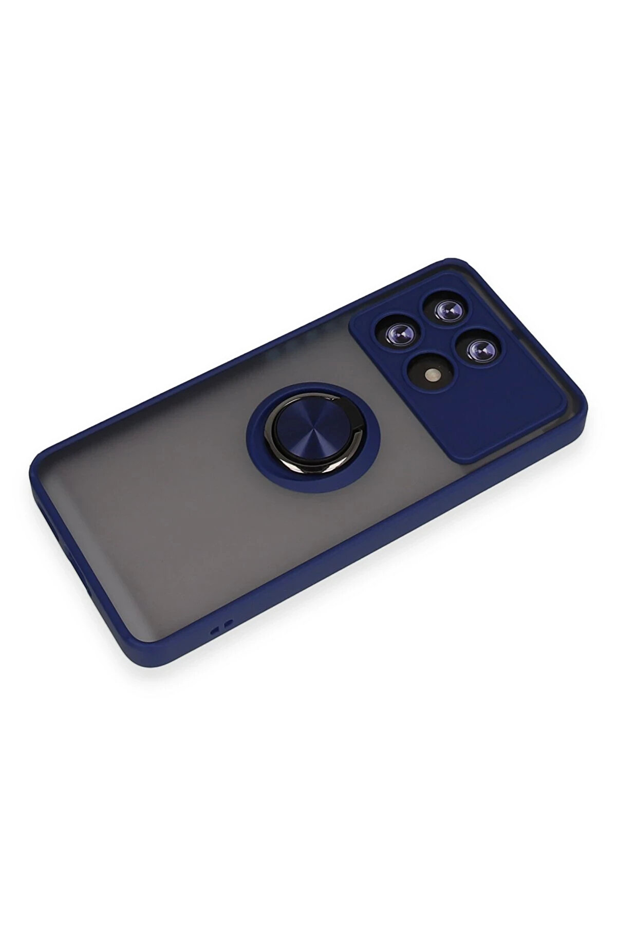 Harmonyaura Xi̇aomi̇ Poco X6 Pro Kılıf Montreal Y&uuml;z&uuml;kl&uuml; Si̇li̇kon Kapak - Laci̇vert