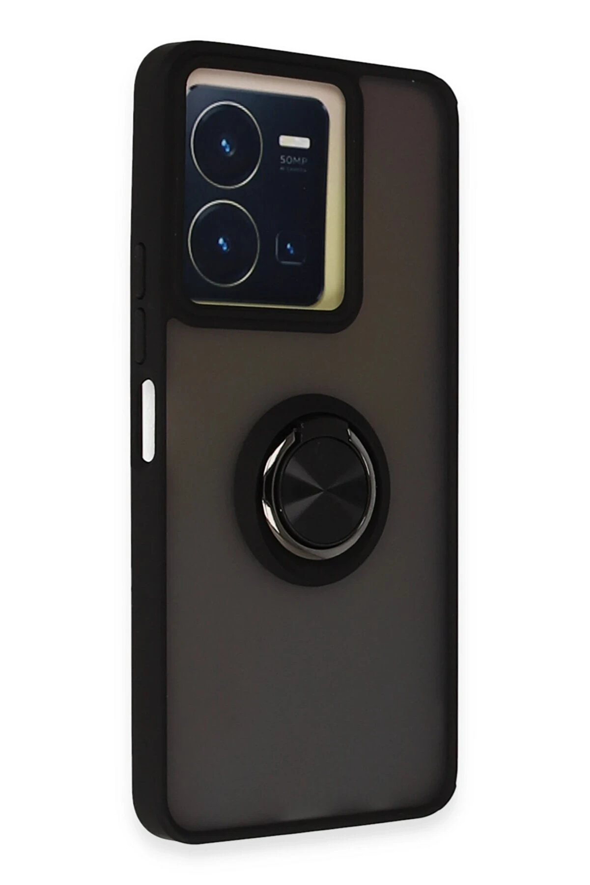 Li̇tae Harmonyaura Vi̇vo Y36 Kılıf Montreal Y&uuml;z&uuml;kl&uuml; Si̇li̇kon Kapak - Si̇yah