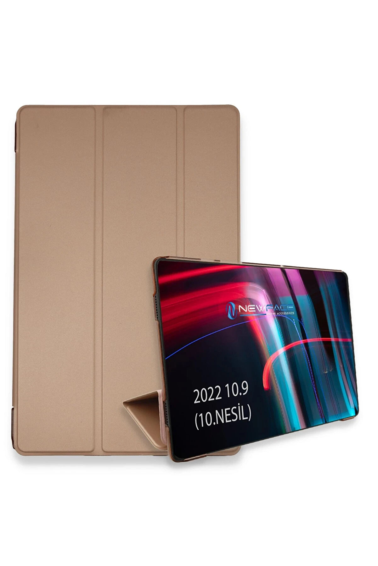 Buti̇k Harmonyaura İpad 2022 10.9 (10.Nesi̇l) Kılıf Tablet Smart Kılıf - Rose Gold