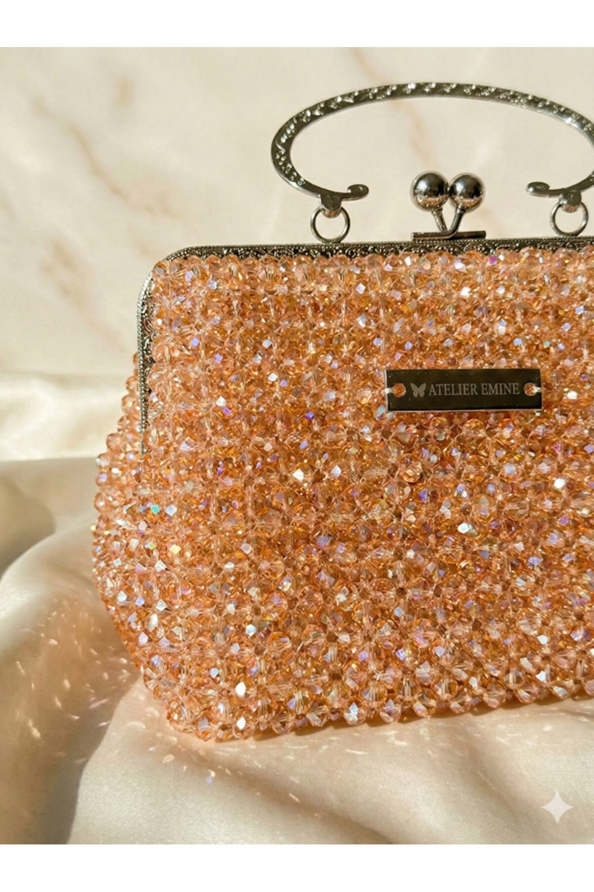 Ateli̇er Emi̇ne Salmon Blush Sorbet – Özel Üreti̇m Kri̇stal Çanta