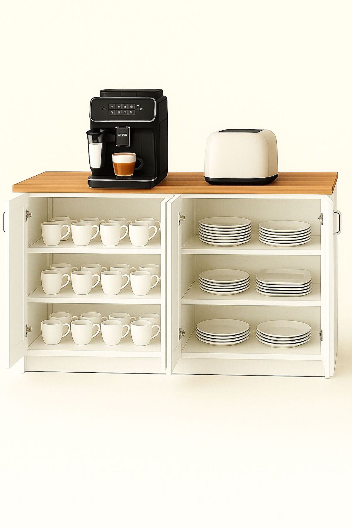 Vi̇sasconcept 160 Cm İnci̇ &Ccedil;ok Ama&ccedil;lı Dolap