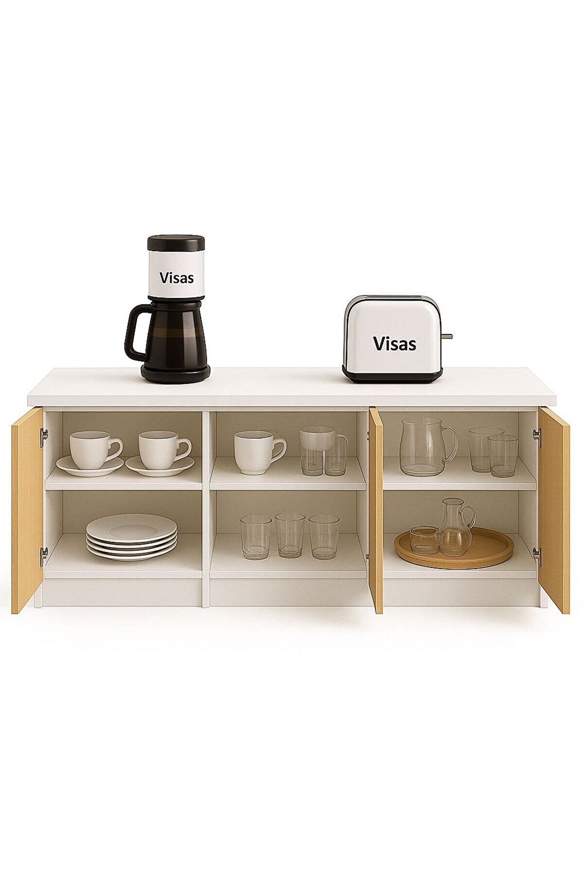 Vi̇sasconcept 180 Cm &Ccedil;am &Ccedil;ok Ama&ccedil;lı Dolap