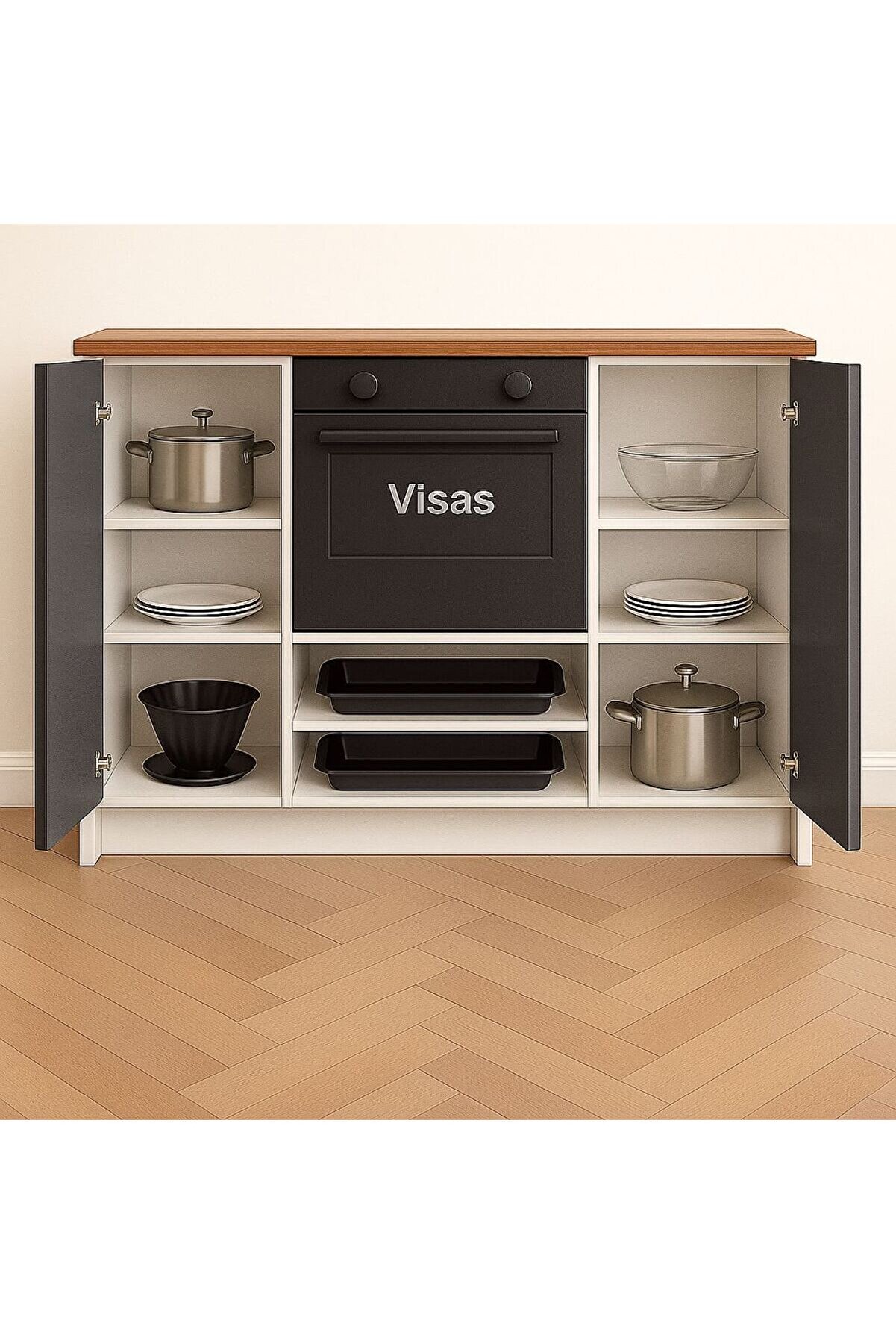 Vi̇sasconcept 140 Cm Bugi̇ &Ccedil;ok Ama&ccedil;lı Dolap