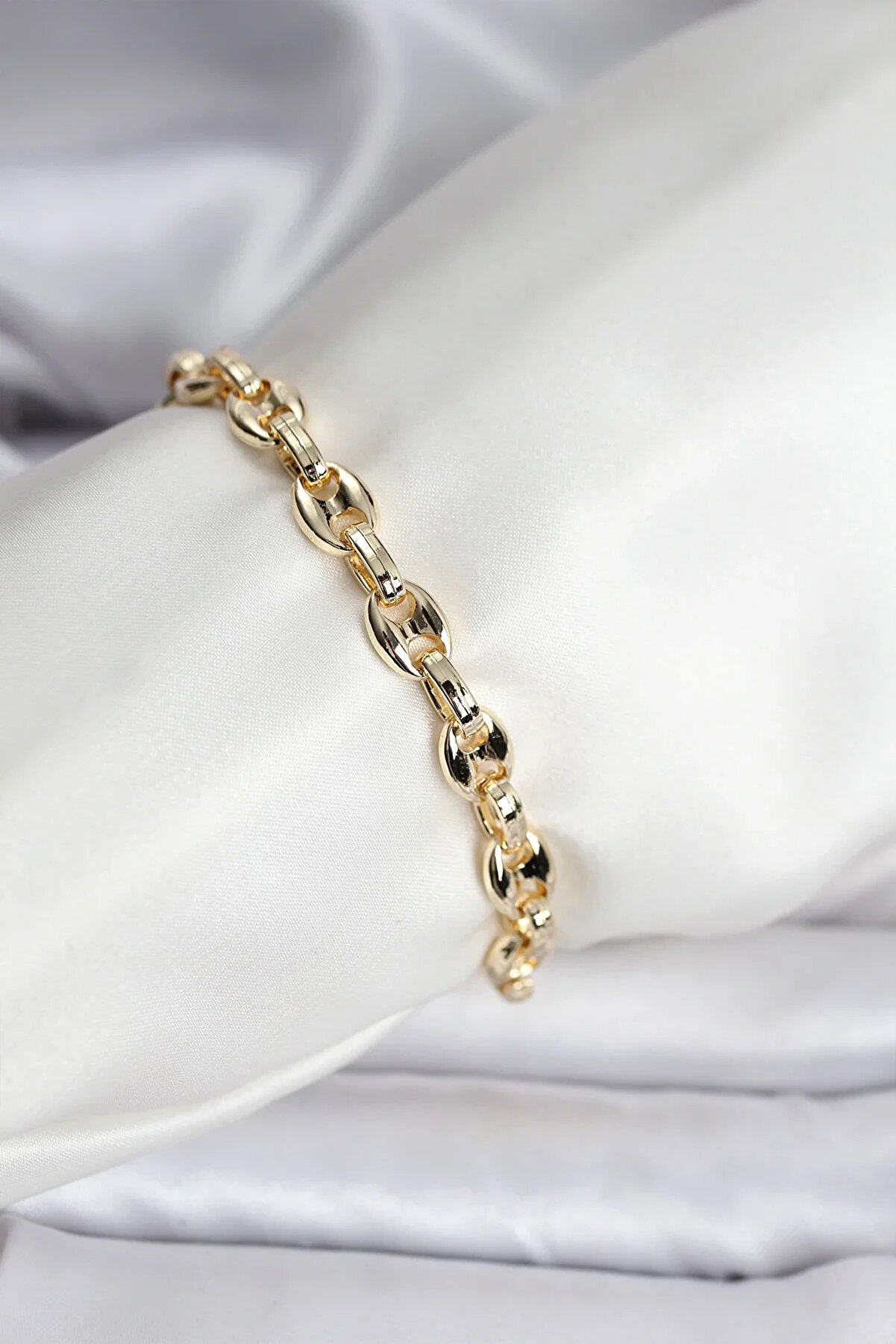 Sorvi̇enne 14K Gold Renk Kaplama Kahve &Ccedil;eki̇rdeği̇ Model Cm Kadın Bi̇lekli̇k